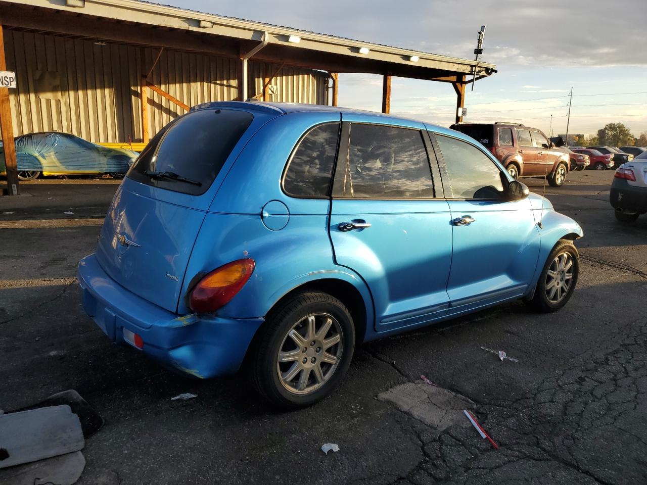 2008 Chrysler Pt Cruiser Touring Blue vin: 3A8FY58B28T213111