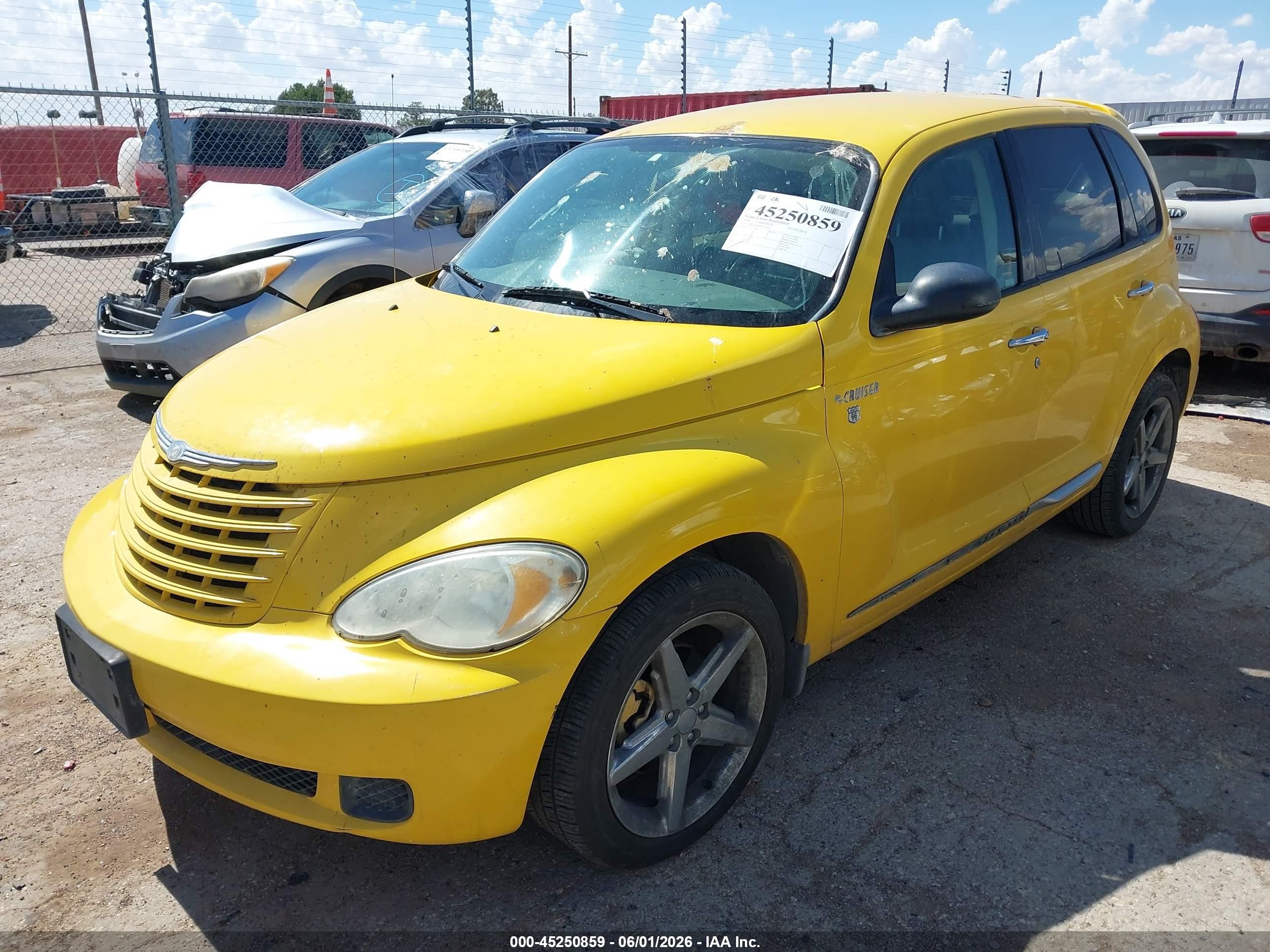2006 Chrysler Pt Cruiser Touring Yellow vin: 3A8FY58B46T259424