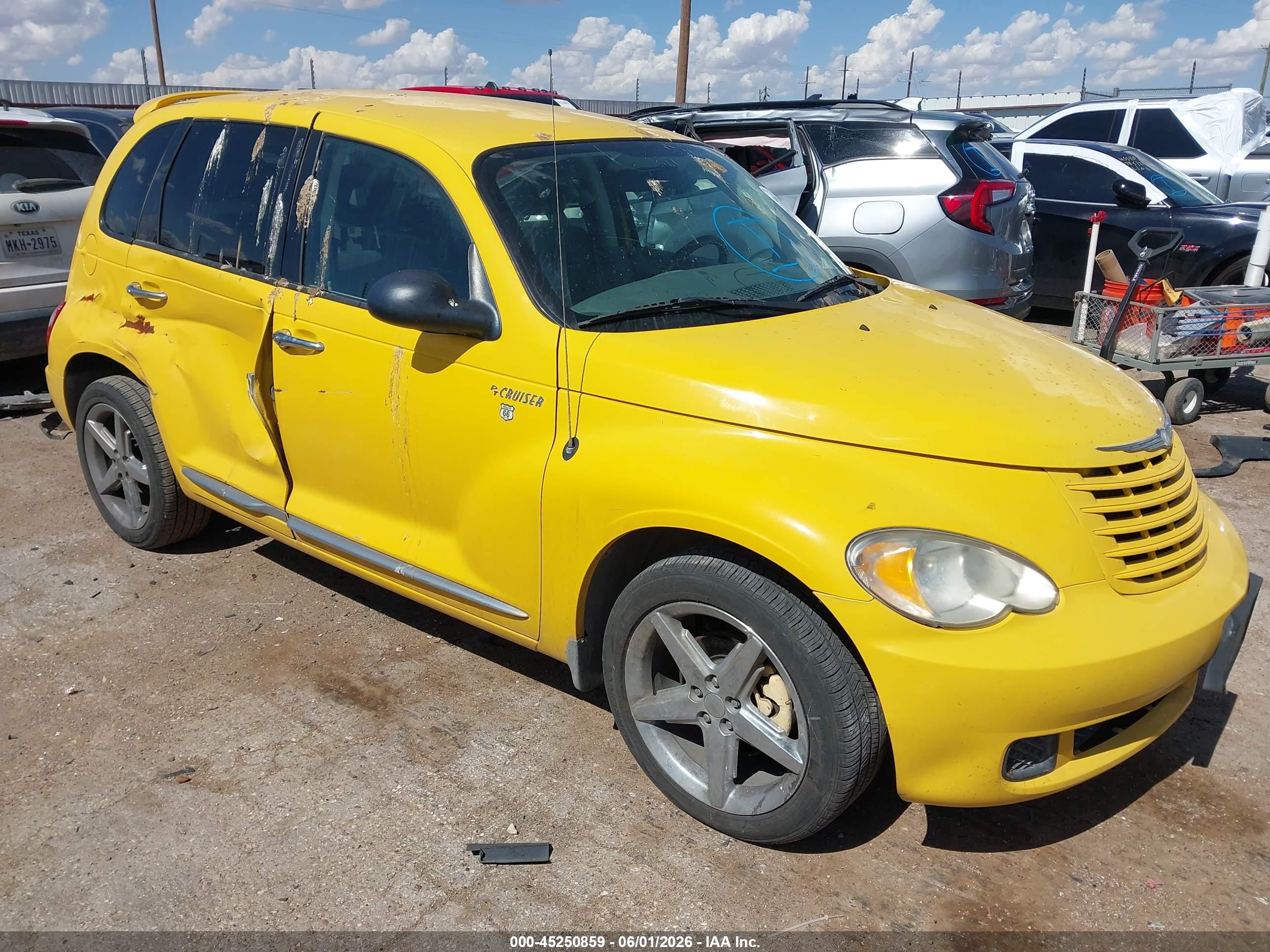2006 Chrysler Pt Cruiser Touring Yellow vin: 3A8FY58B46T259424