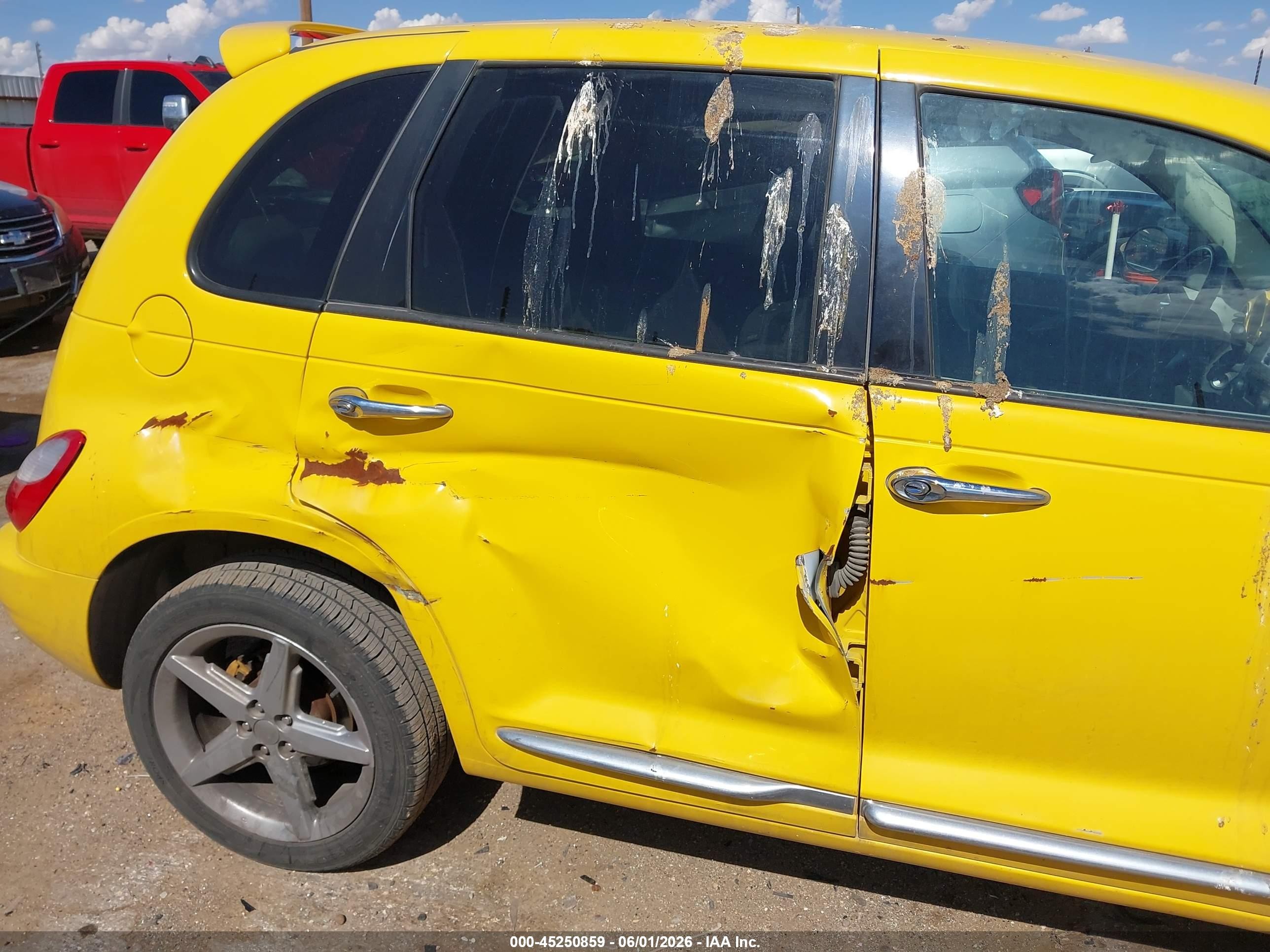 2006 Chrysler Pt Cruiser Touring Yellow vin: 3A8FY58B46T259424