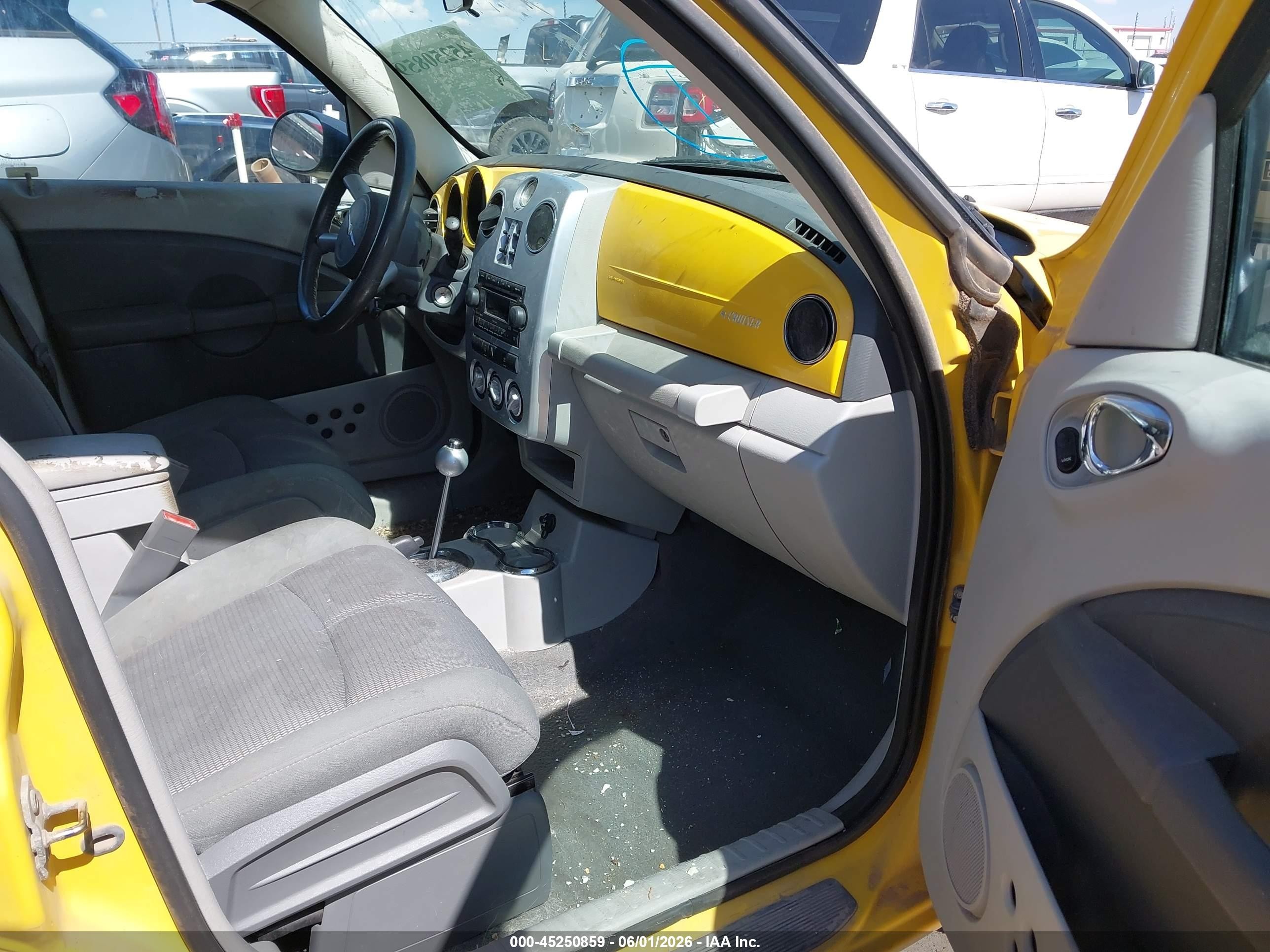 2006 Chrysler Pt Cruiser Touring Yellow vin: 3A8FY58B46T259424