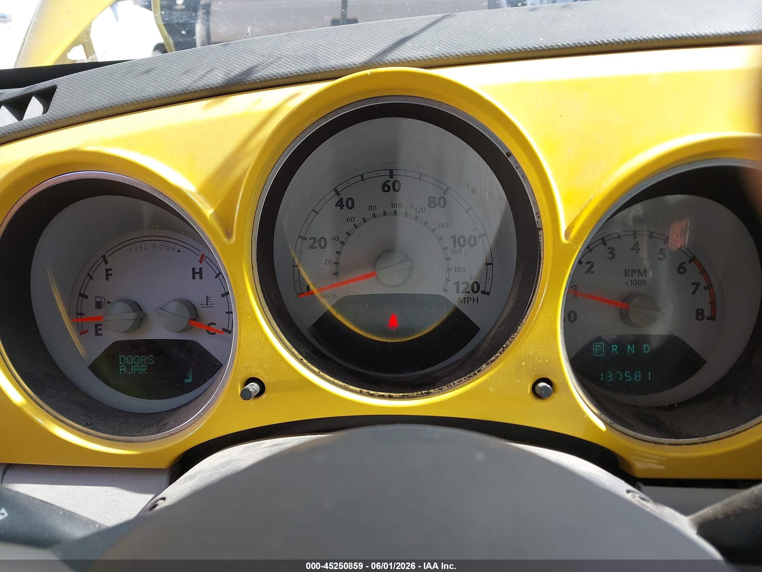 2006 Chrysler Pt Cruiser Touring Yellow vin: 3A8FY58B46T259424