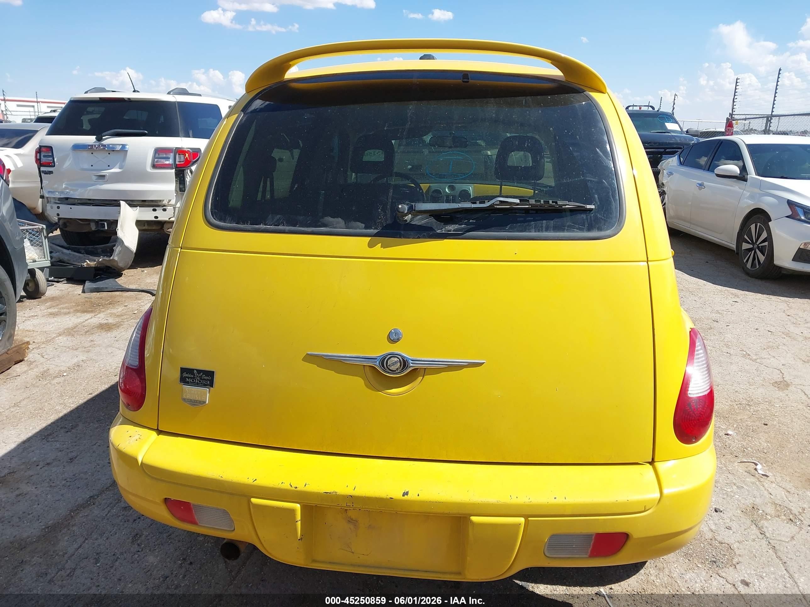 2006 Chrysler Pt Cruiser Touring Yellow vin: 3A8FY58B46T259424