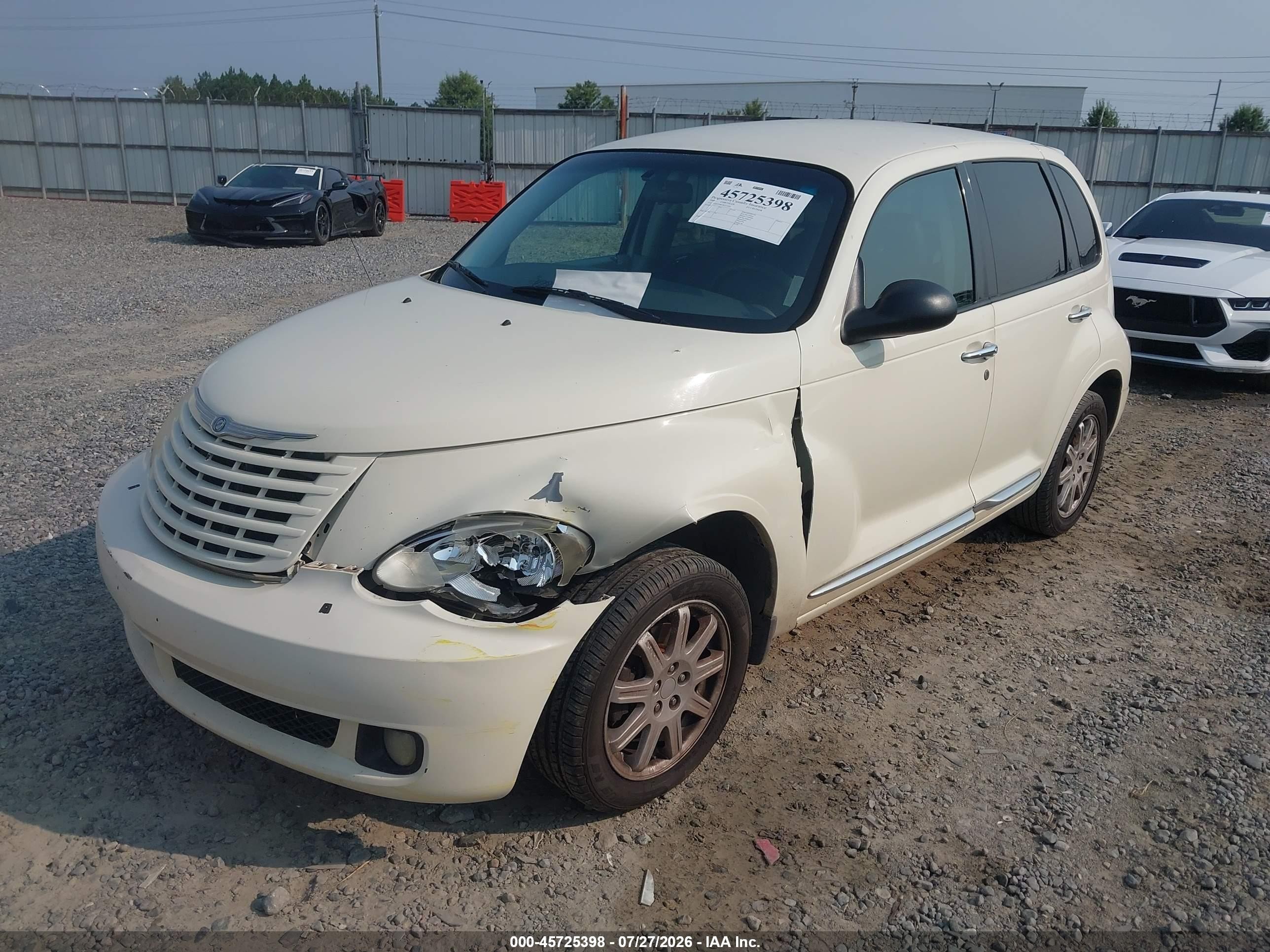 2008 Chrysler Pt Cruiser Touring White vin: 3A8FY58B78T111691