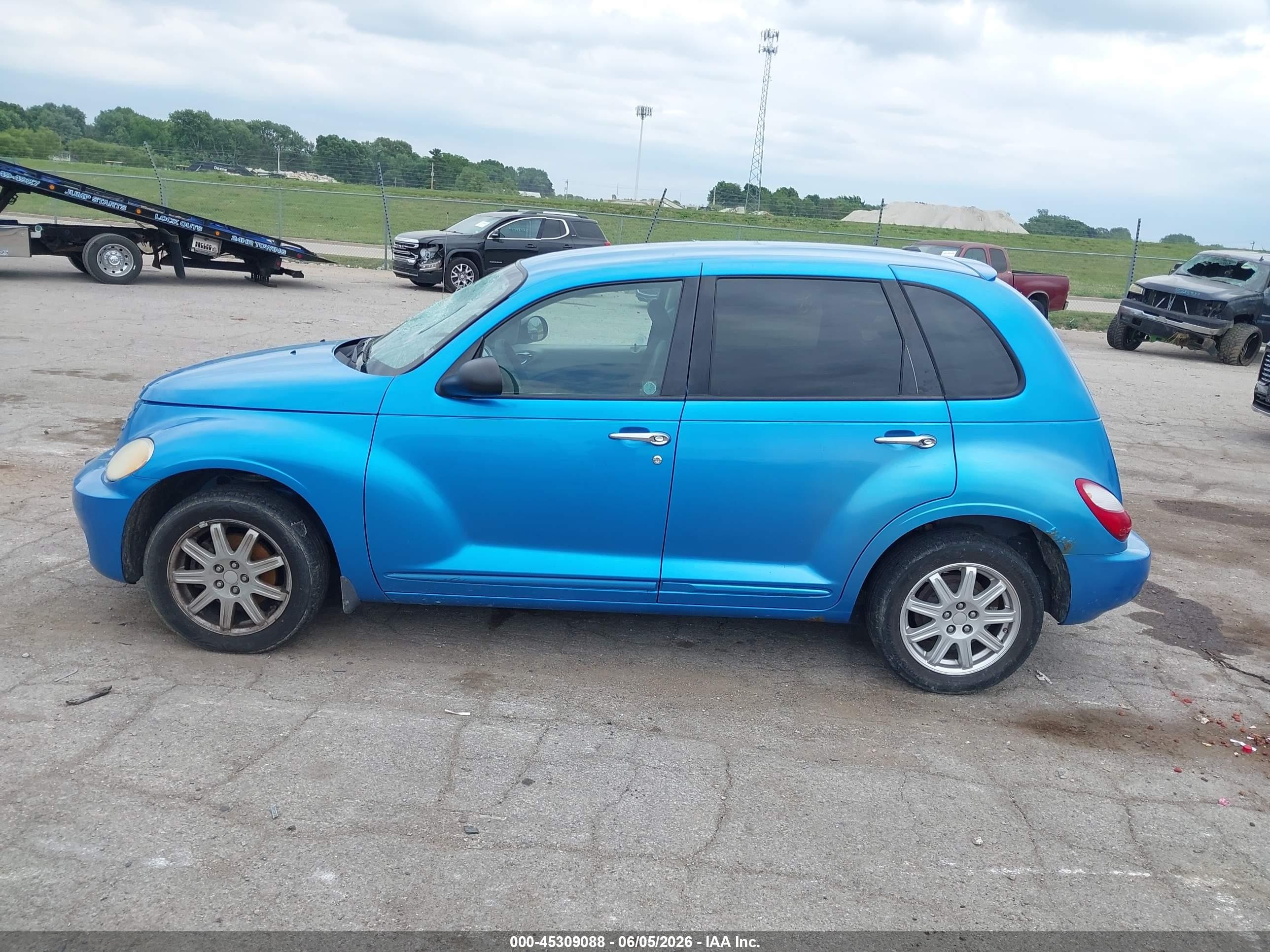 2008 Chrysler Pt Cruiser Touring Blue vin: 3A8FY58B78T151317