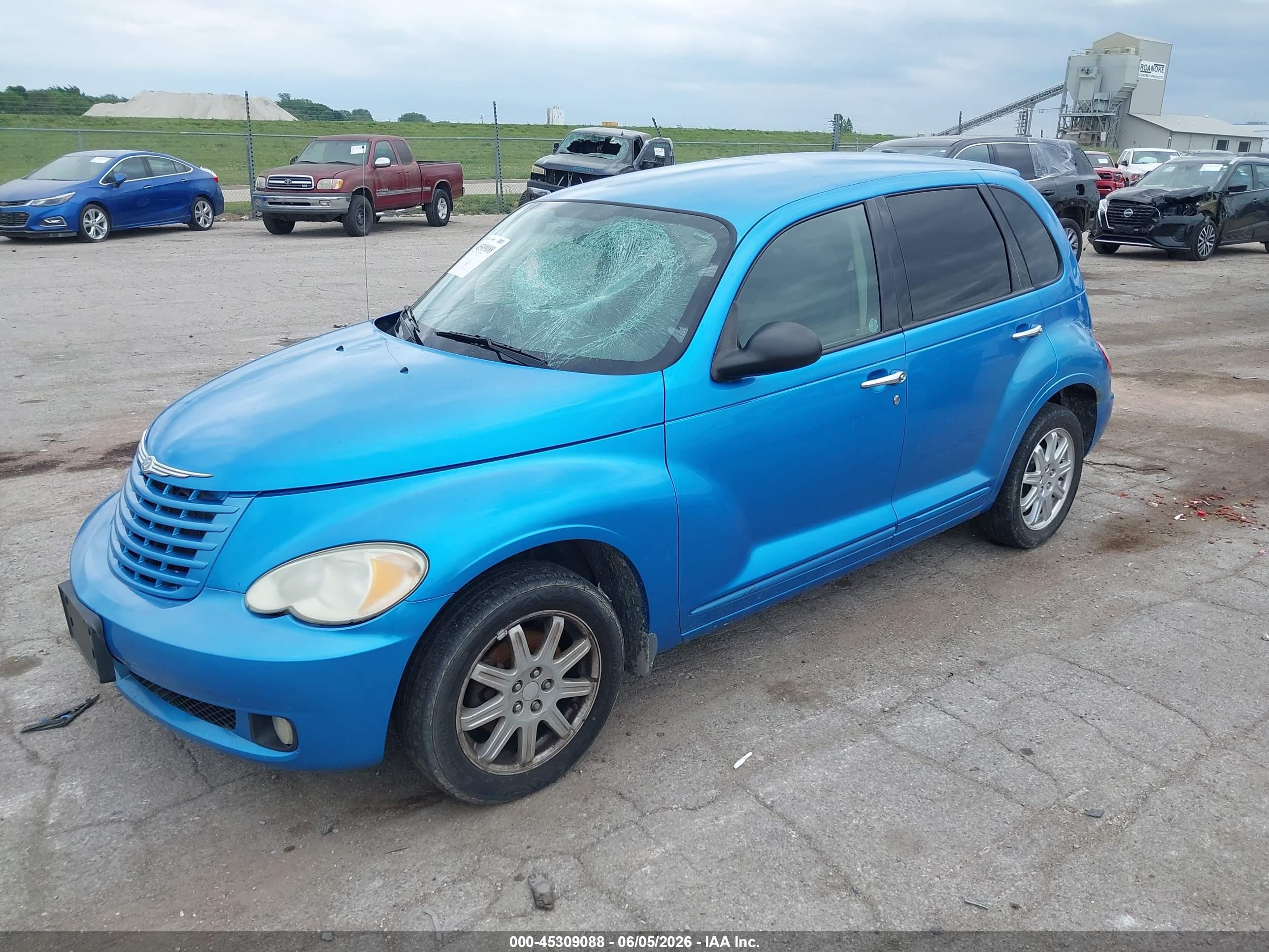 2008 Chrysler Pt Cruiser Touring Blue vin: 3A8FY58B78T151317