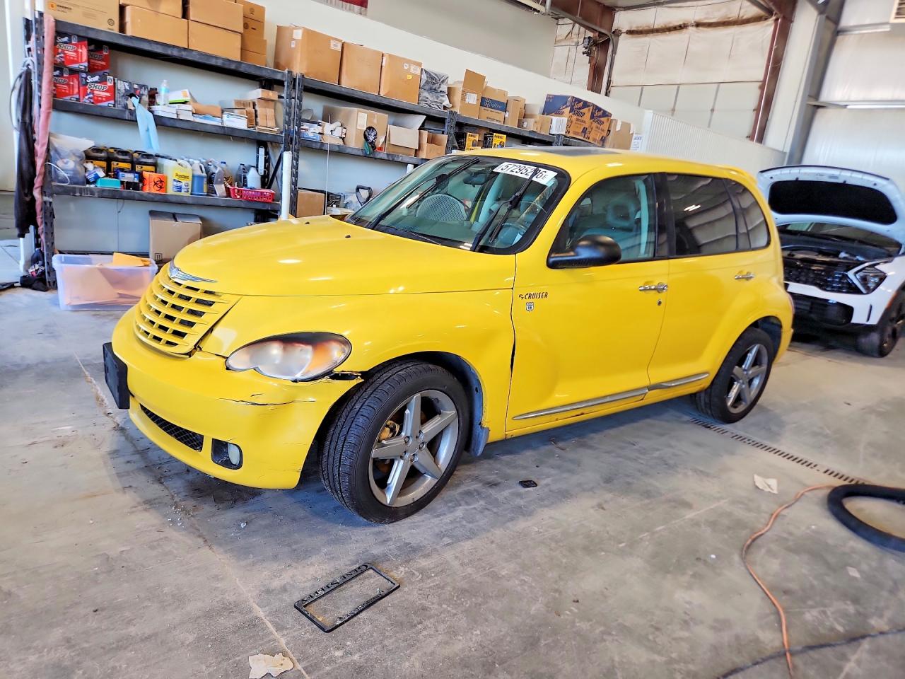 2006 Chrysler Pt Cruiser Touring Yellow vin: 3A8FY58B96T259189