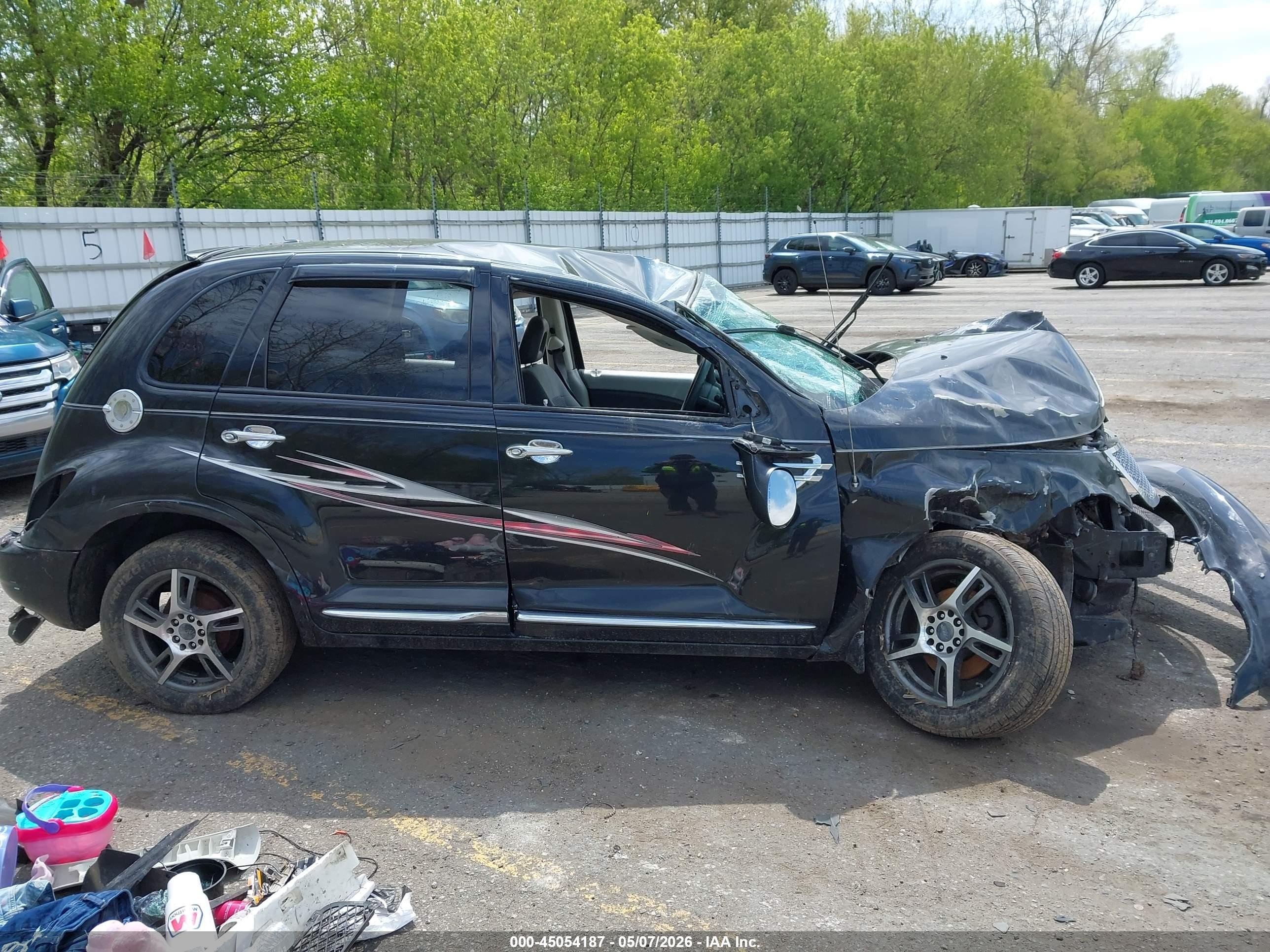 2008 Chrysler Pt Cruiser Touring Black vin: 3A8FY58B98T138357