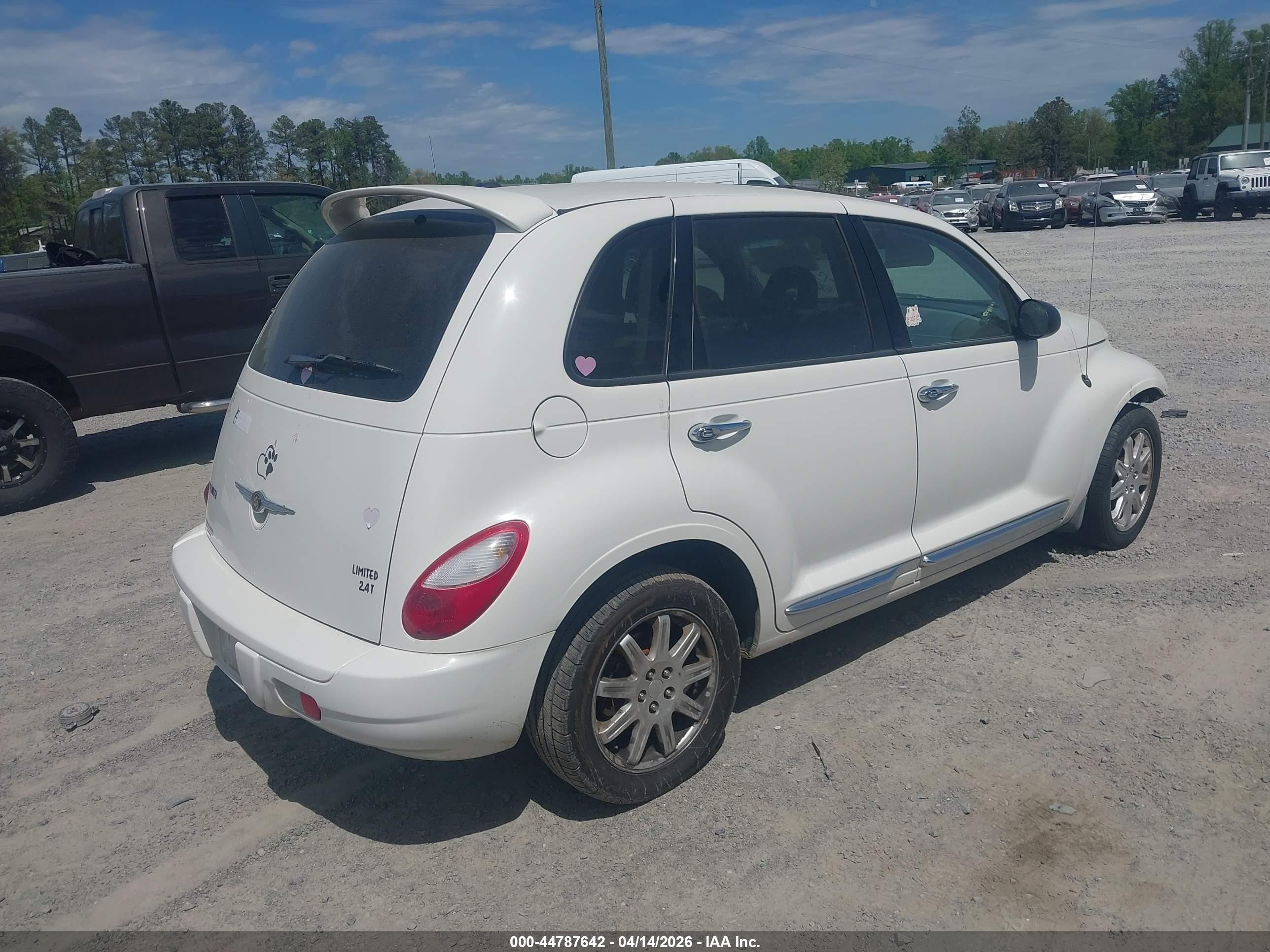 2008 Chrysler Pt Cruiser Limited White vin: 3A8FY68898T187391