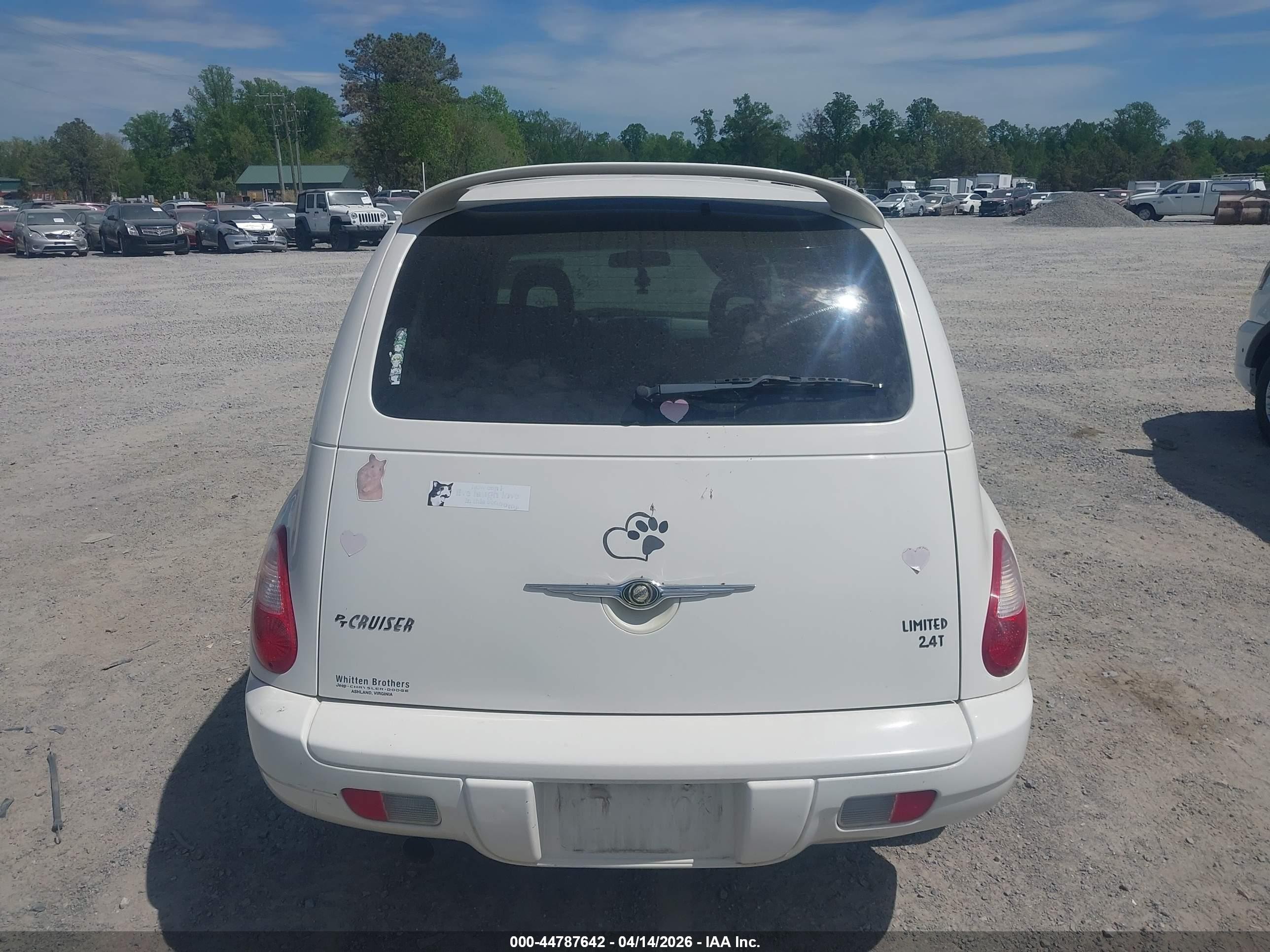 2008 Chrysler Pt Cruiser Limited White vin: 3A8FY68898T187391