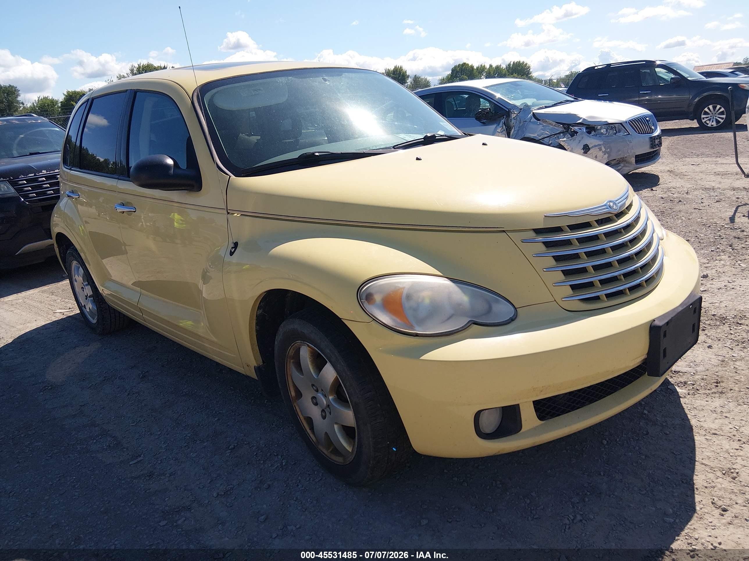2007 Chrysler Pt Cruiser Limited Yellow vin: 3A8FY68B07T632224