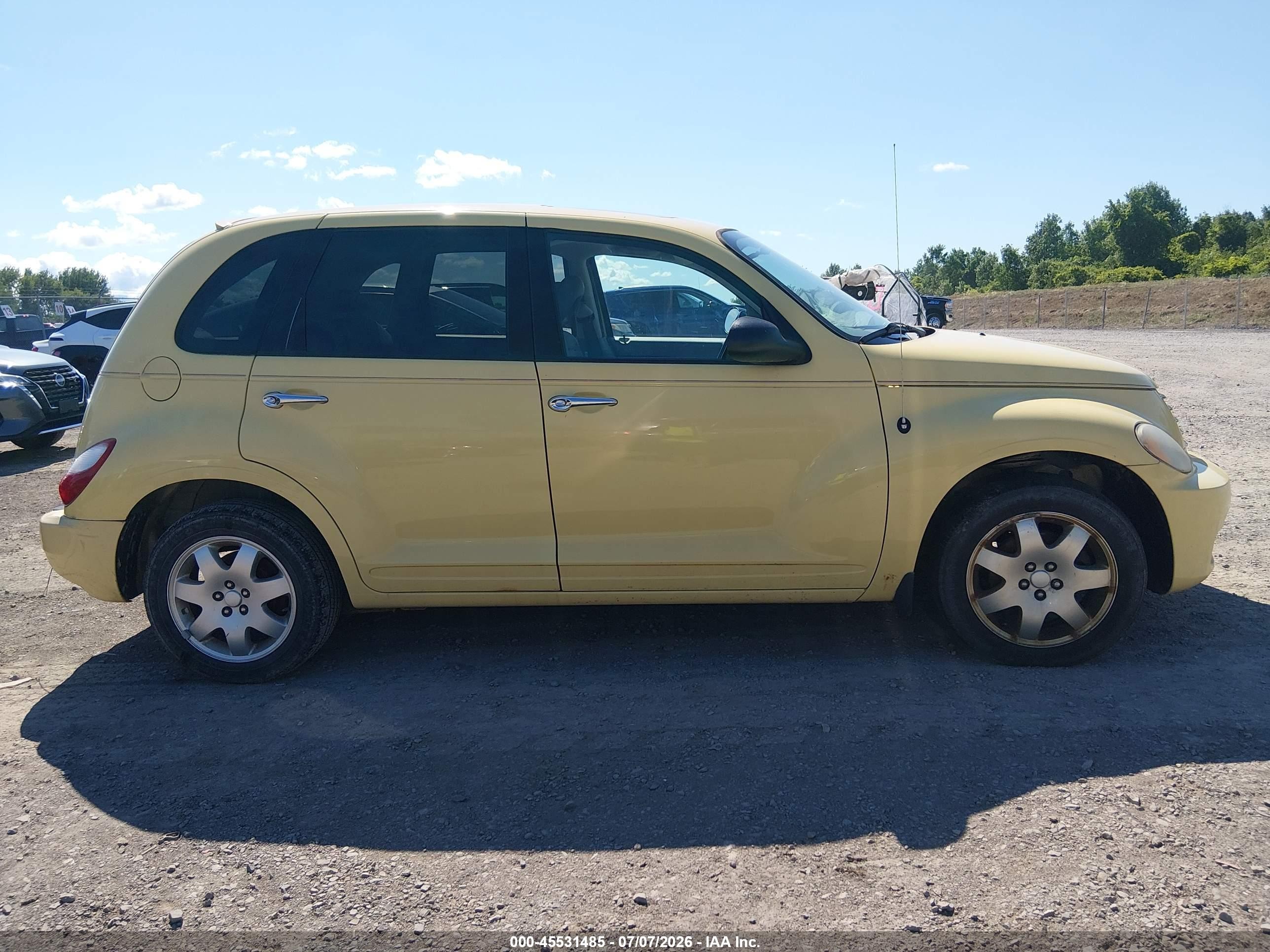 2007 Chrysler Pt Cruiser Limited Yellow vin: 3A8FY68B07T632224