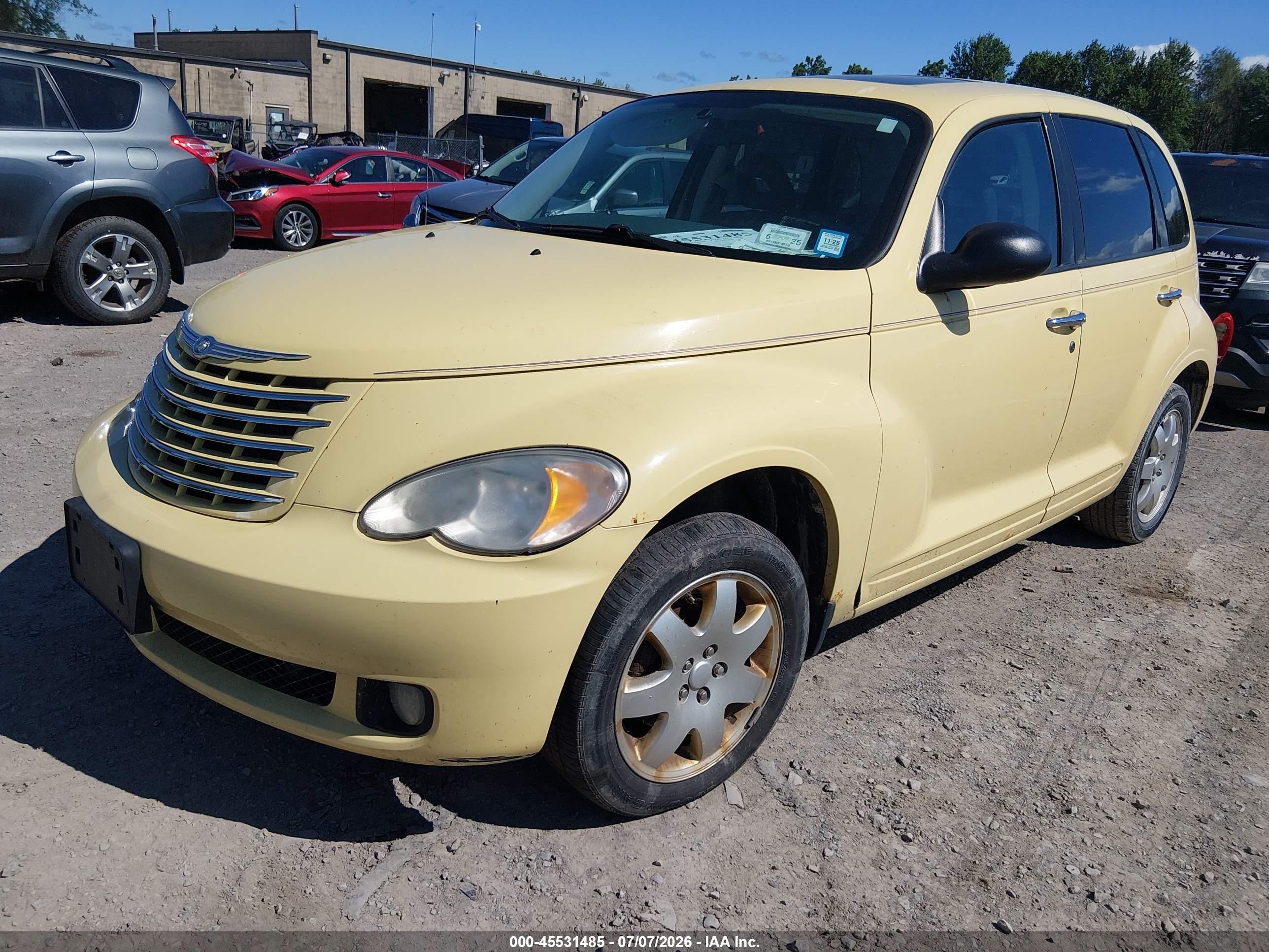 2007 Chrysler Pt Cruiser Limited Yellow vin: 3A8FY68B07T632224