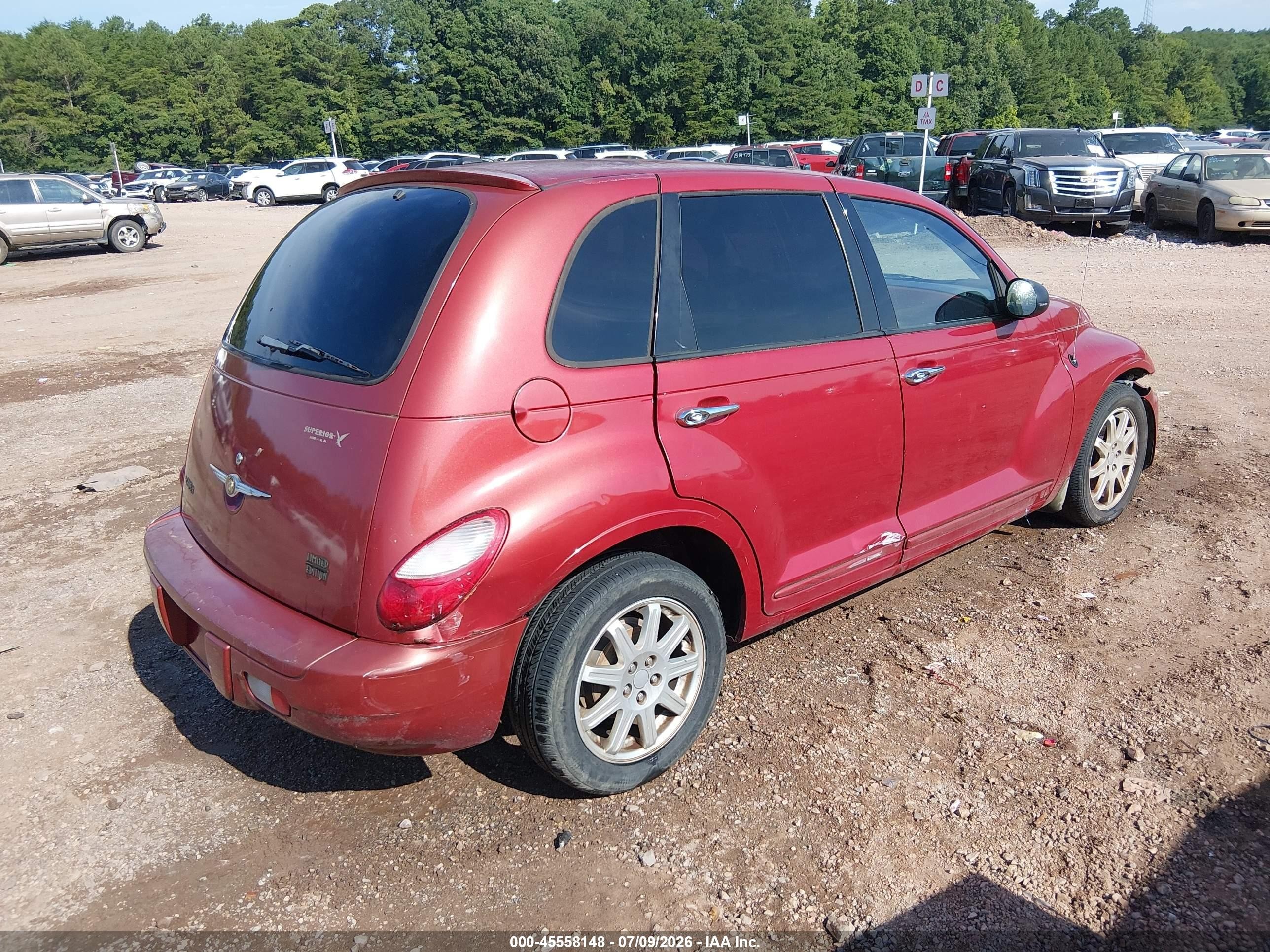 2007 Chrysler Pt Cruiser Limited Red vin: 3A8FY68B37T531503