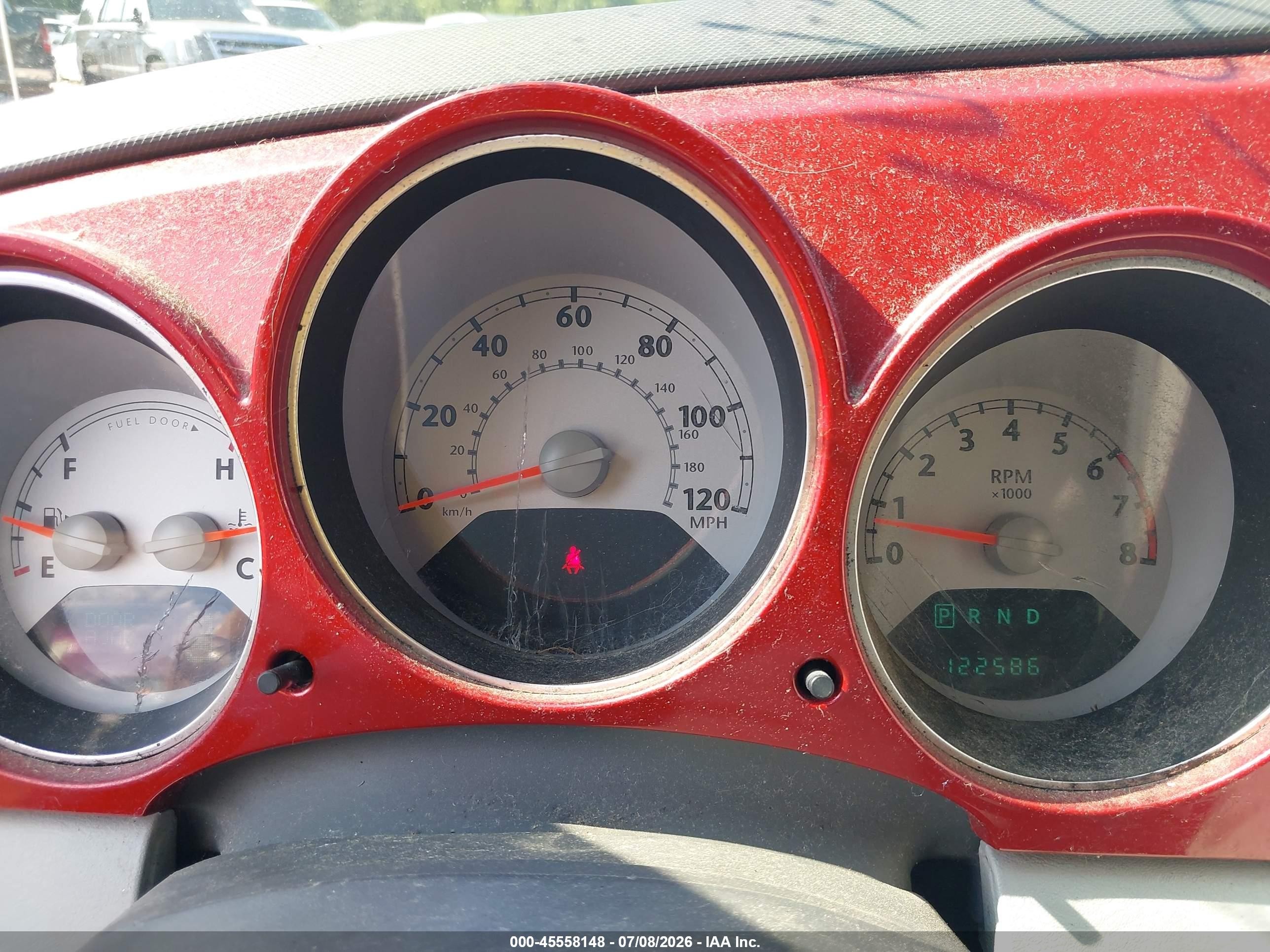 2007 Chrysler Pt Cruiser Limited Red vin: 3A8FY68B37T531503