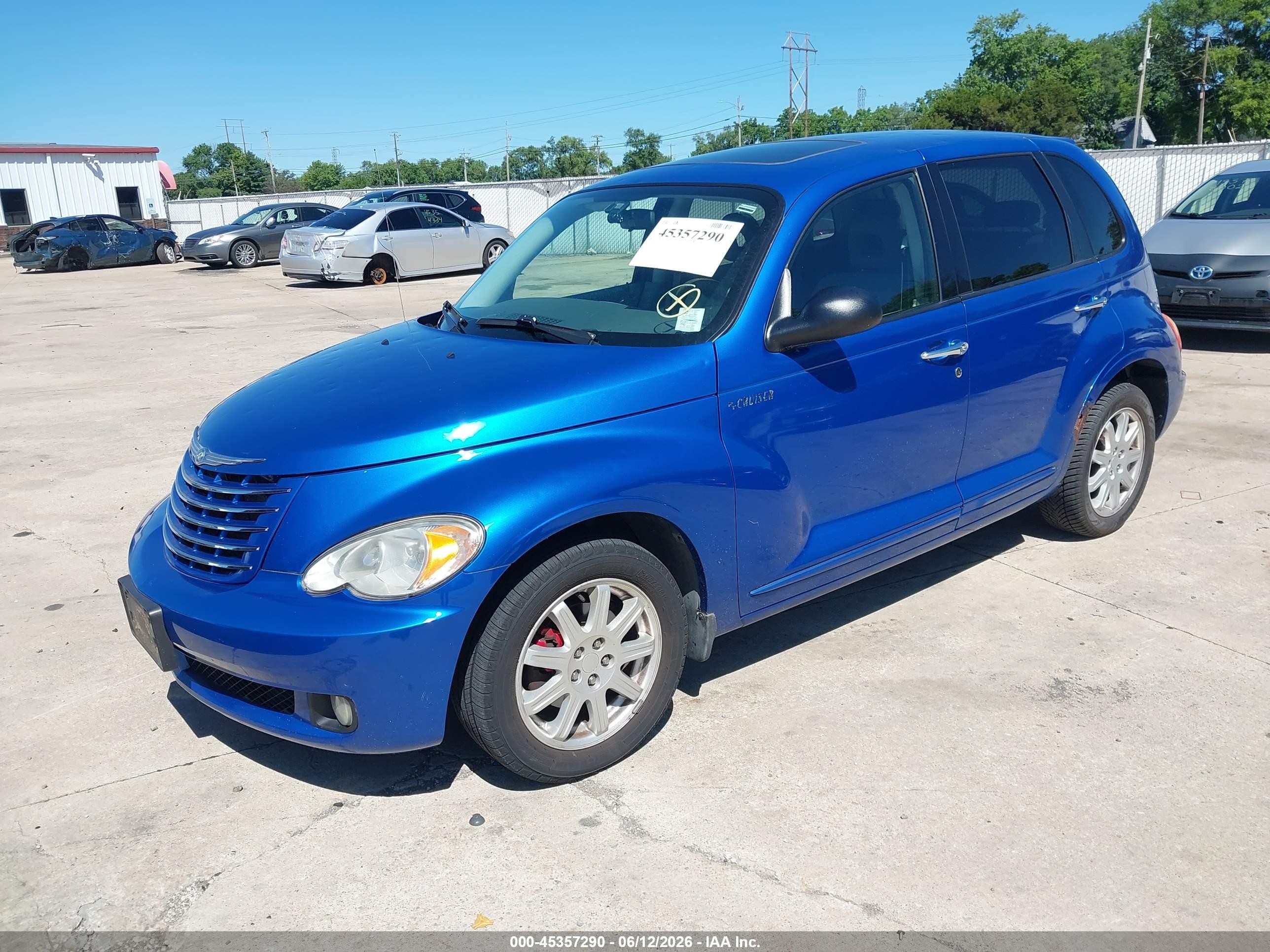 2006 Chrysler Pt Cruiser Limited Blue vin: 3A8FY68B76T244311