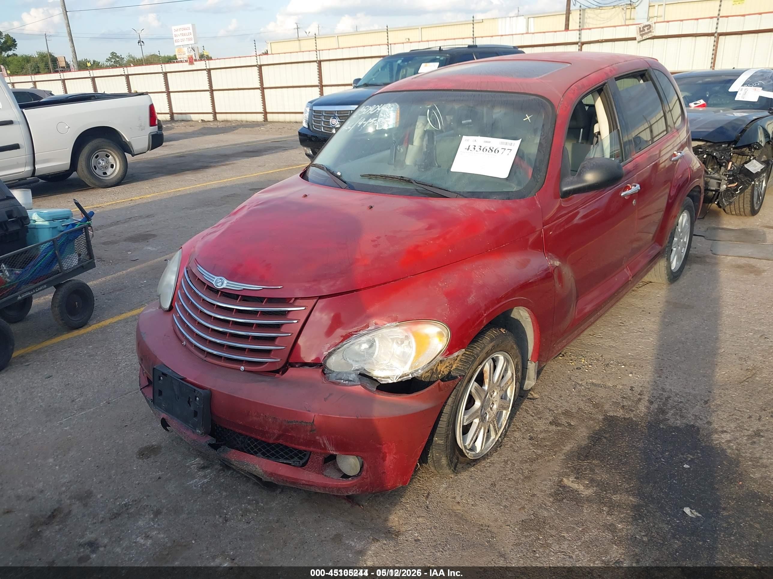 2006 Chrysler Pt Cruiser Limited Red vin: 3A8FY68BX6T285449
