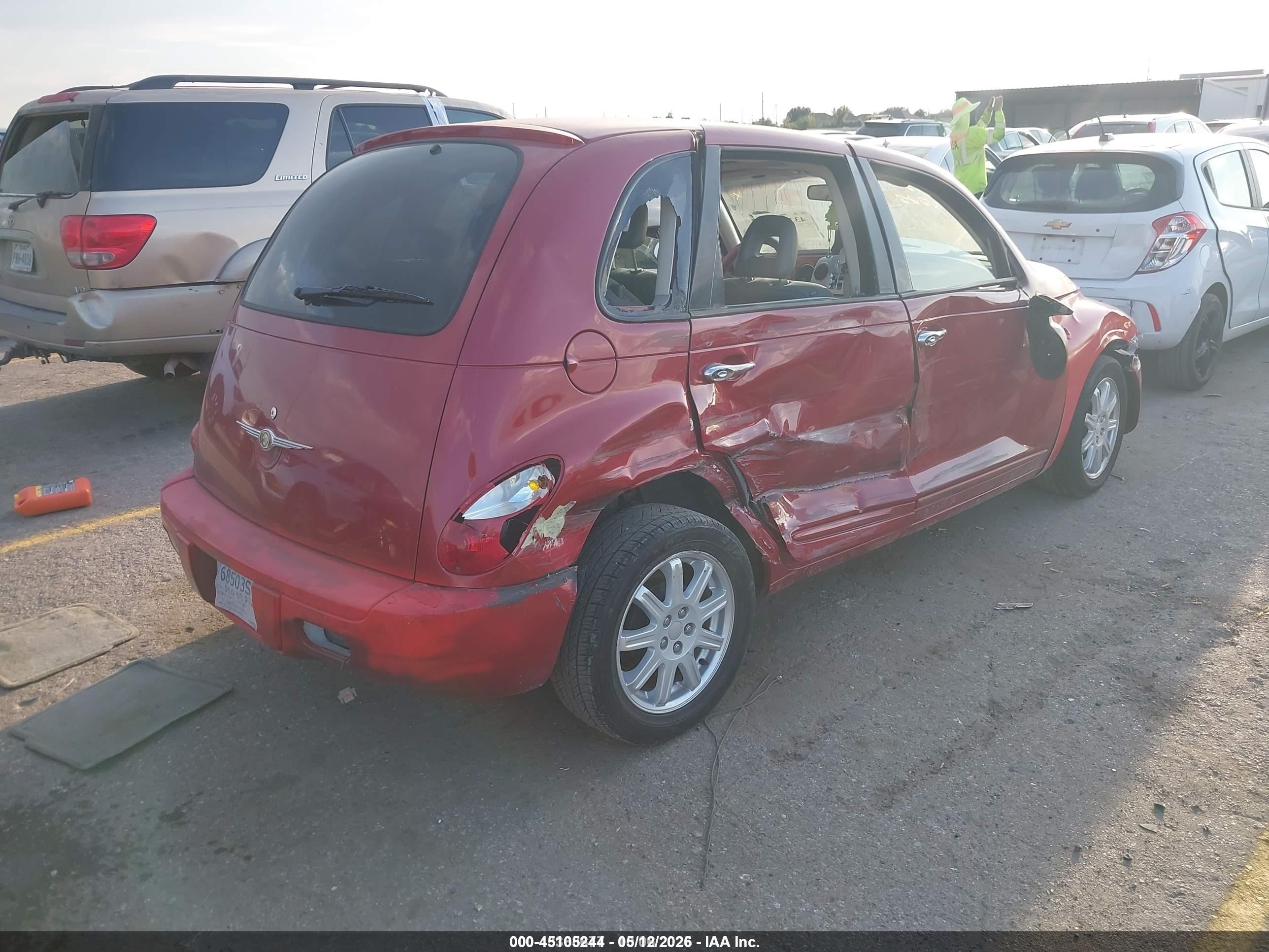 2006 Chrysler Pt Cruiser Limited Red vin: 3A8FY68BX6T285449