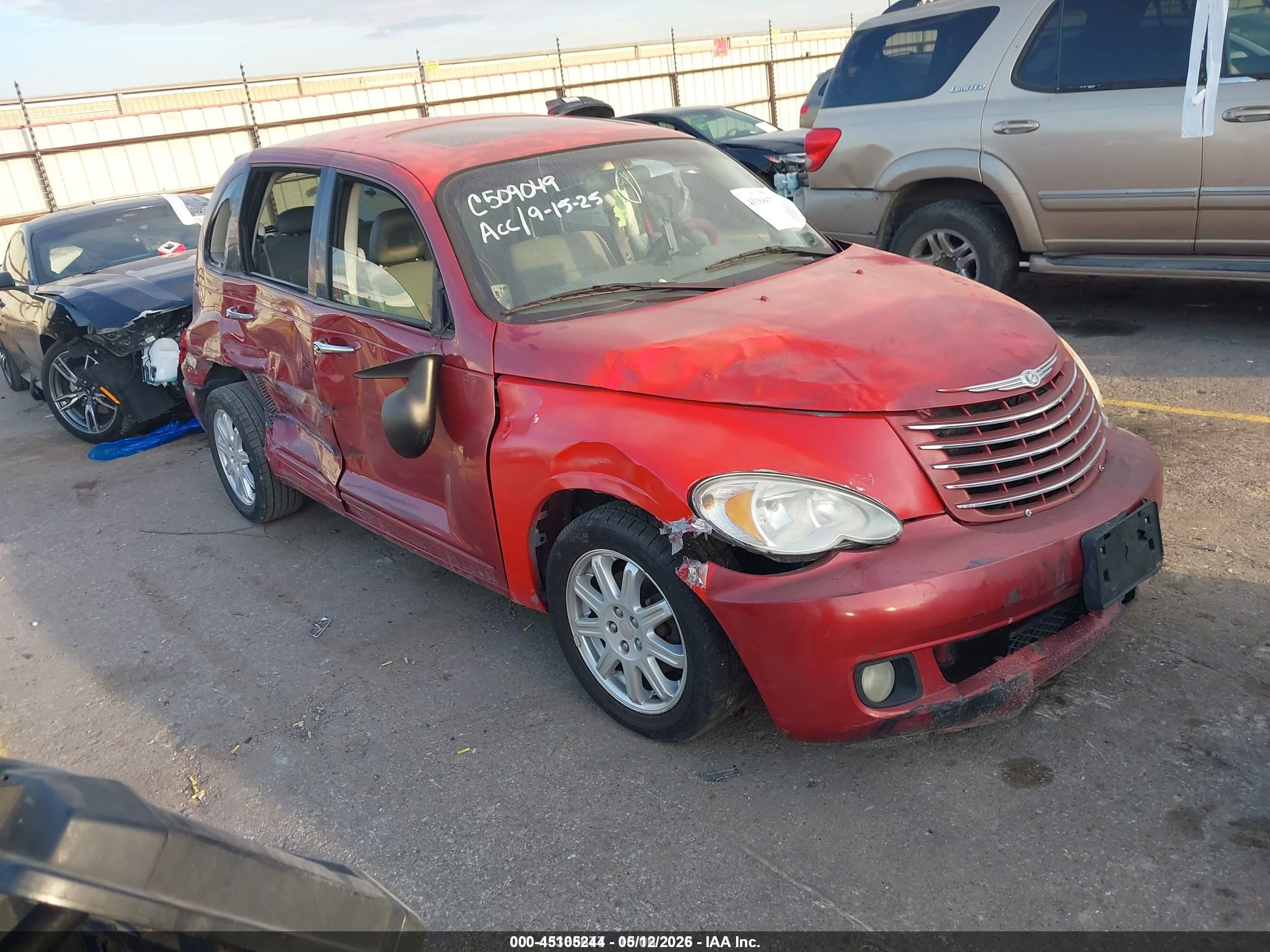 2006 Chrysler Pt Cruiser Limited Red vin: 3A8FY68BX6T285449