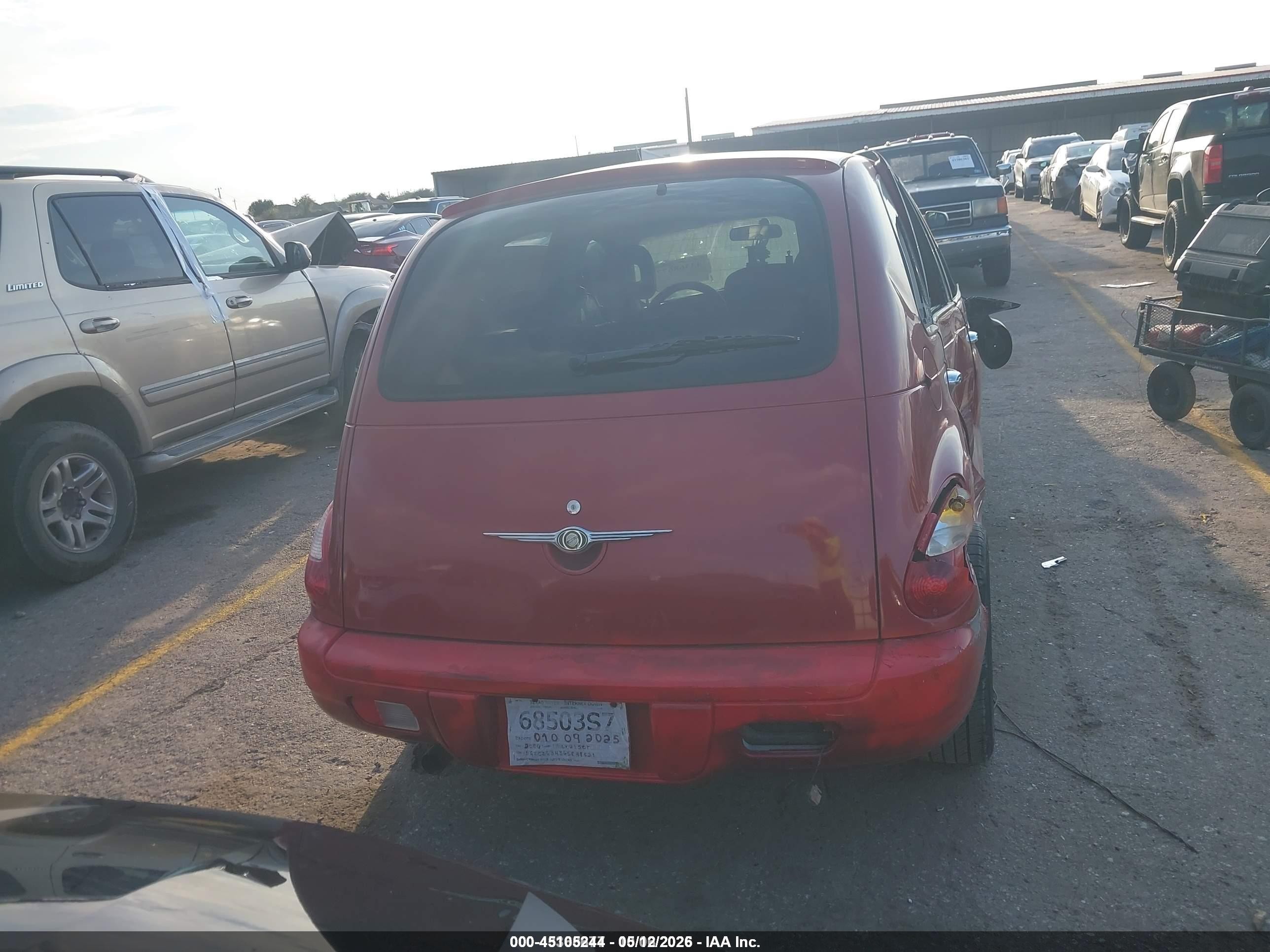 2006 Chrysler Pt Cruiser Limited Red vin: 3A8FY68BX6T285449