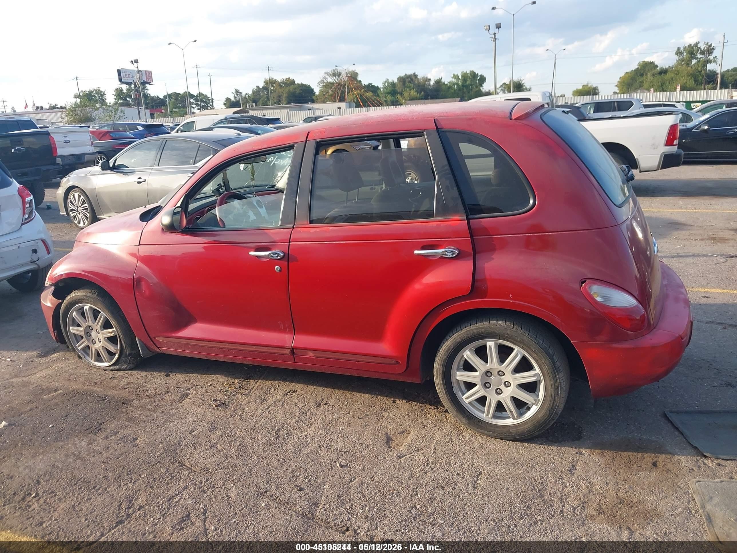 2006 Chrysler Pt Cruiser Limited Red vin: 3A8FY68BX6T285449