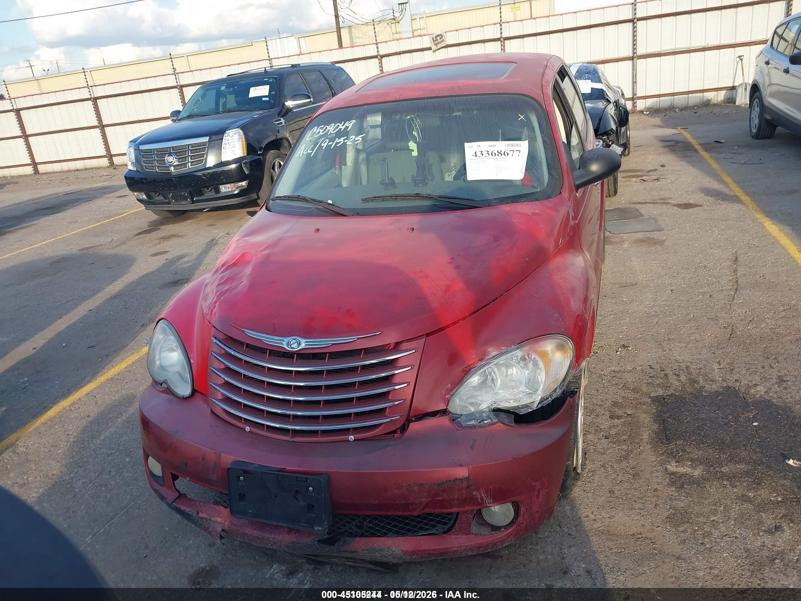 2006 Chrysler Pt Cruiser Limited Red vin: 3A8FY68BX6T285449