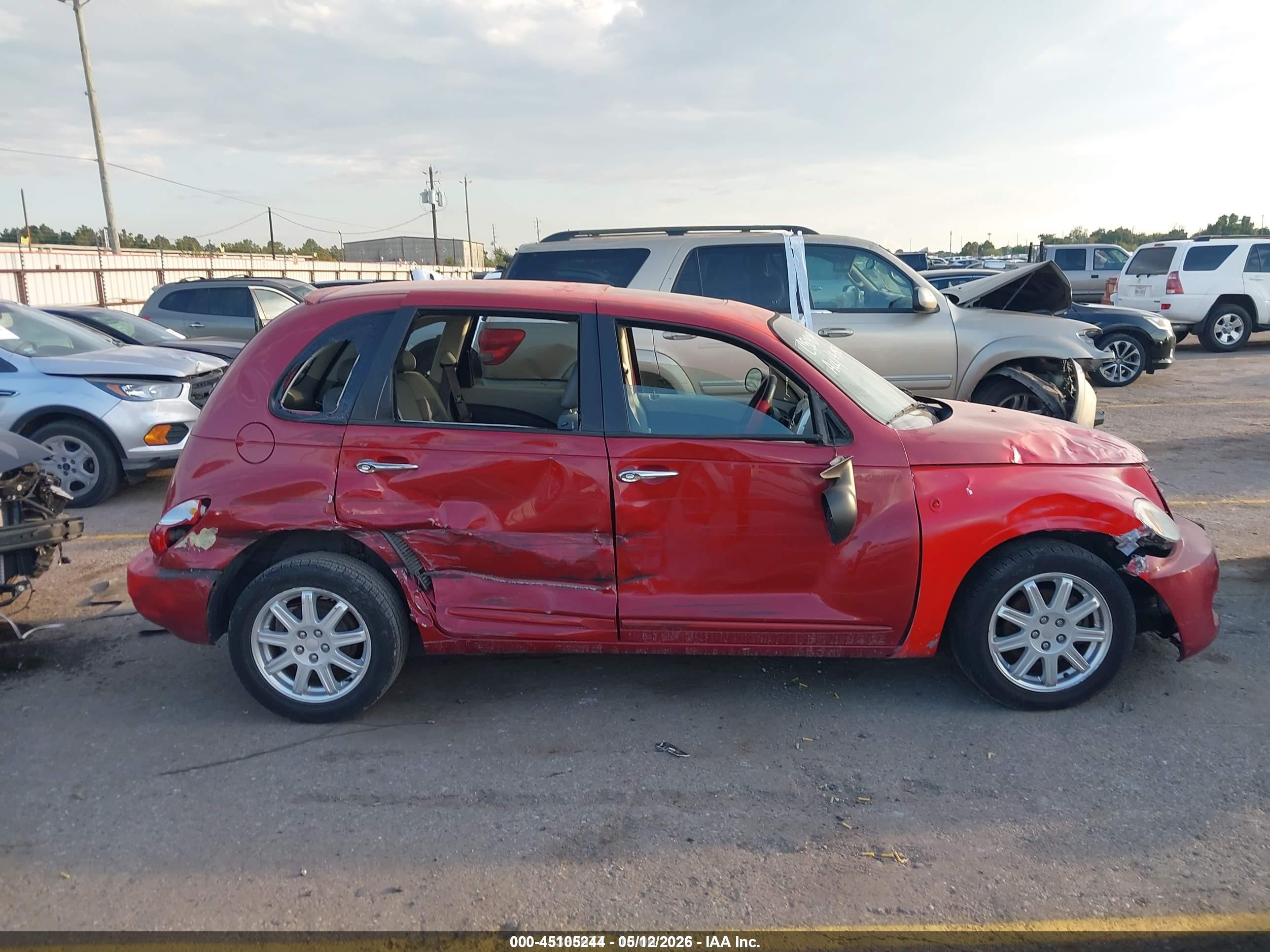 2006 Chrysler Pt Cruiser Limited Red vin: 3A8FY68BX6T285449