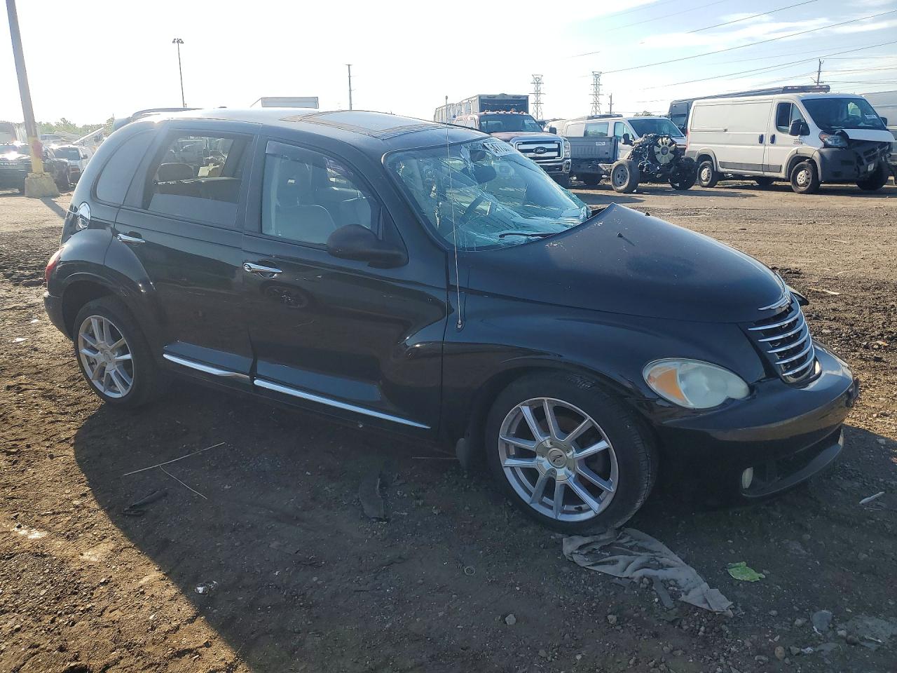 2007 Chrysler Pt Cruiser Gt Black vin: 3A8FY78GX7T525702