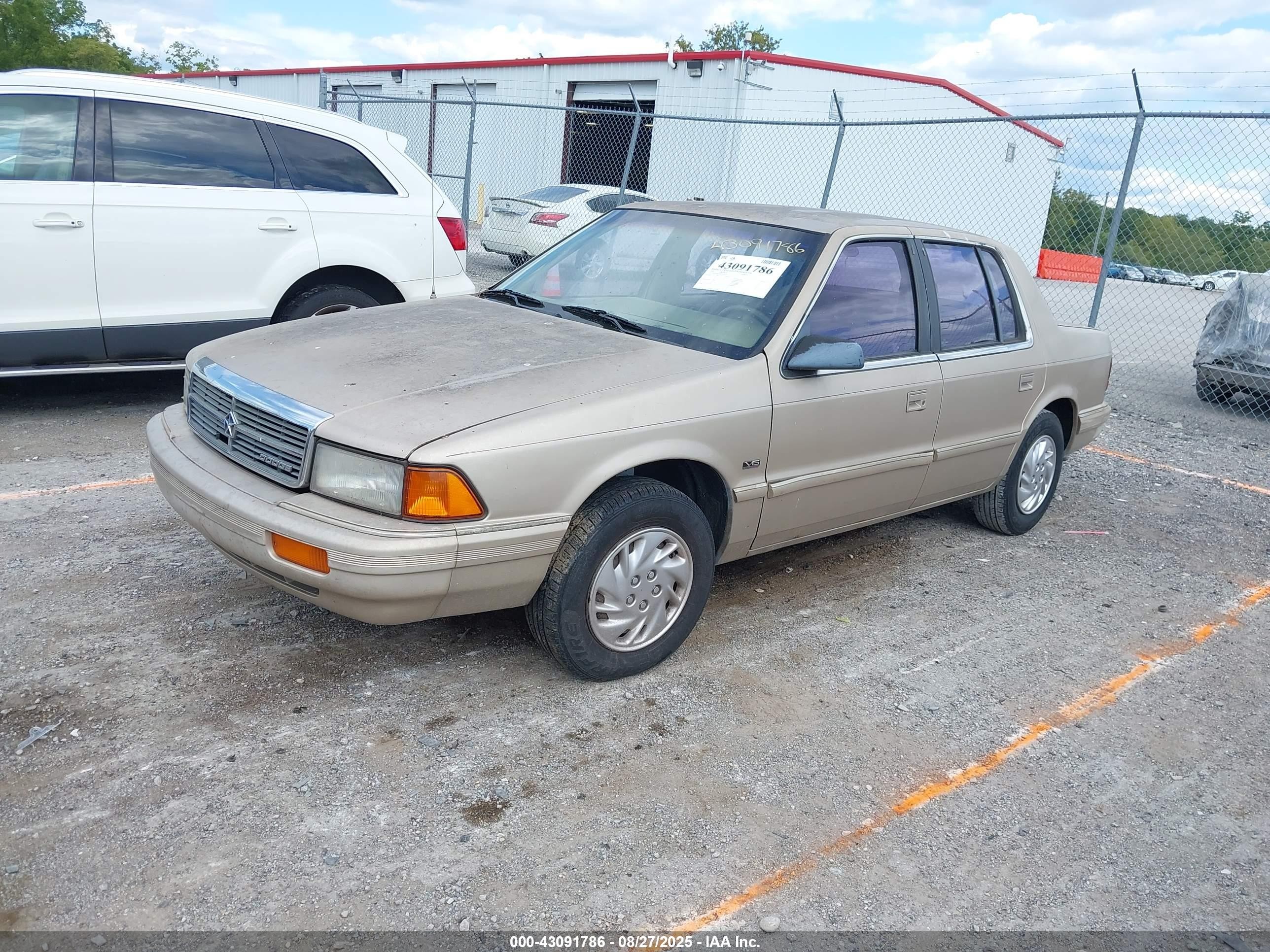 1992 Dodge Spirit   Gold vin: 3B3XA4637NT215679