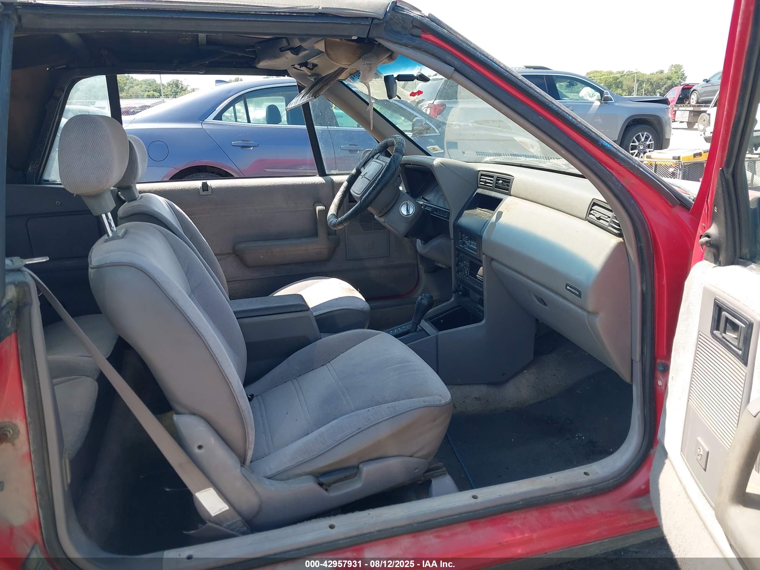 1991 Dodge Shadow   Red vin: 3B3XP45K8MT603753