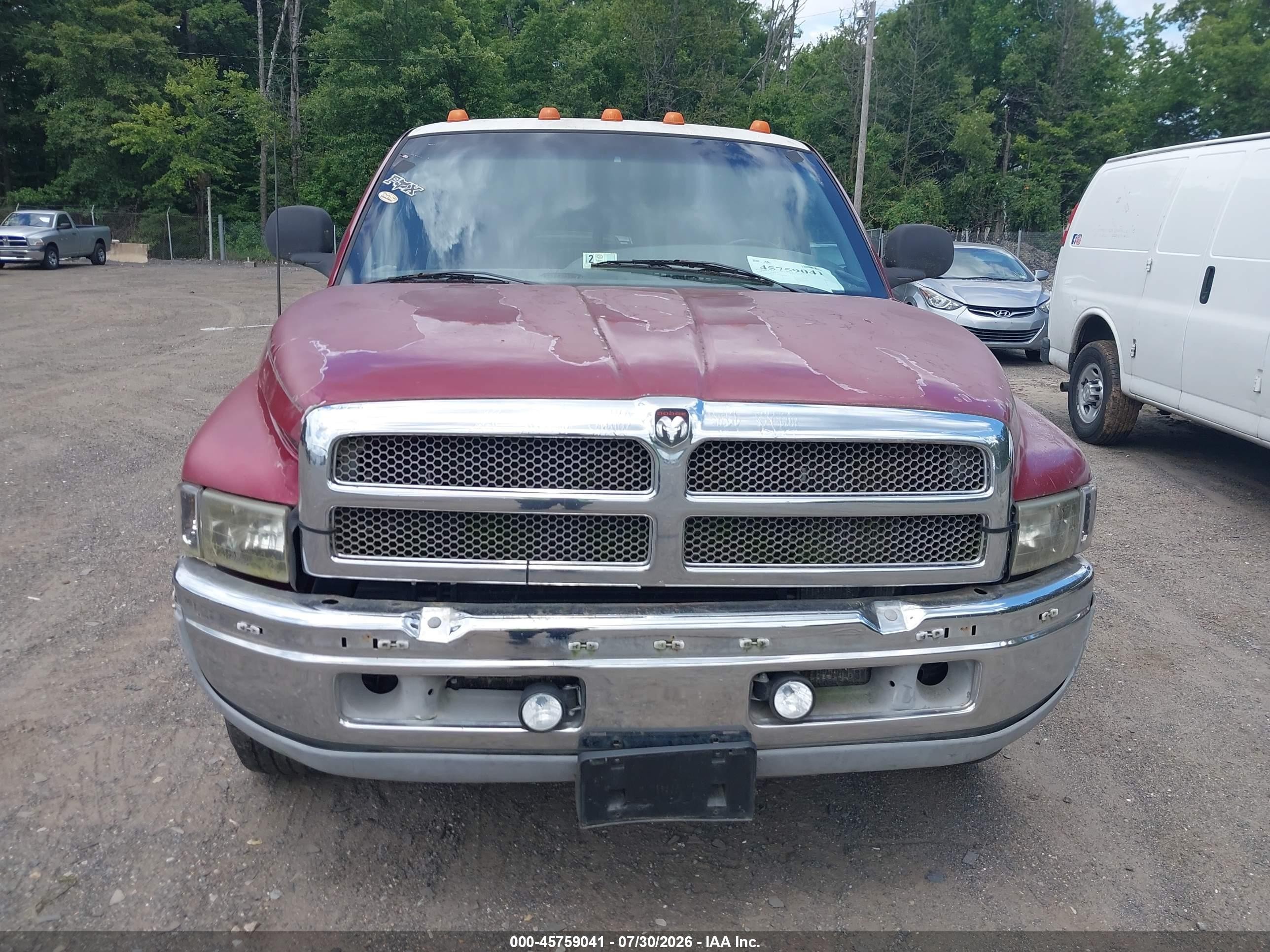 1998 Dodge Ram Br2500  Cab St Red vin: 3B6KC26D1WM220053