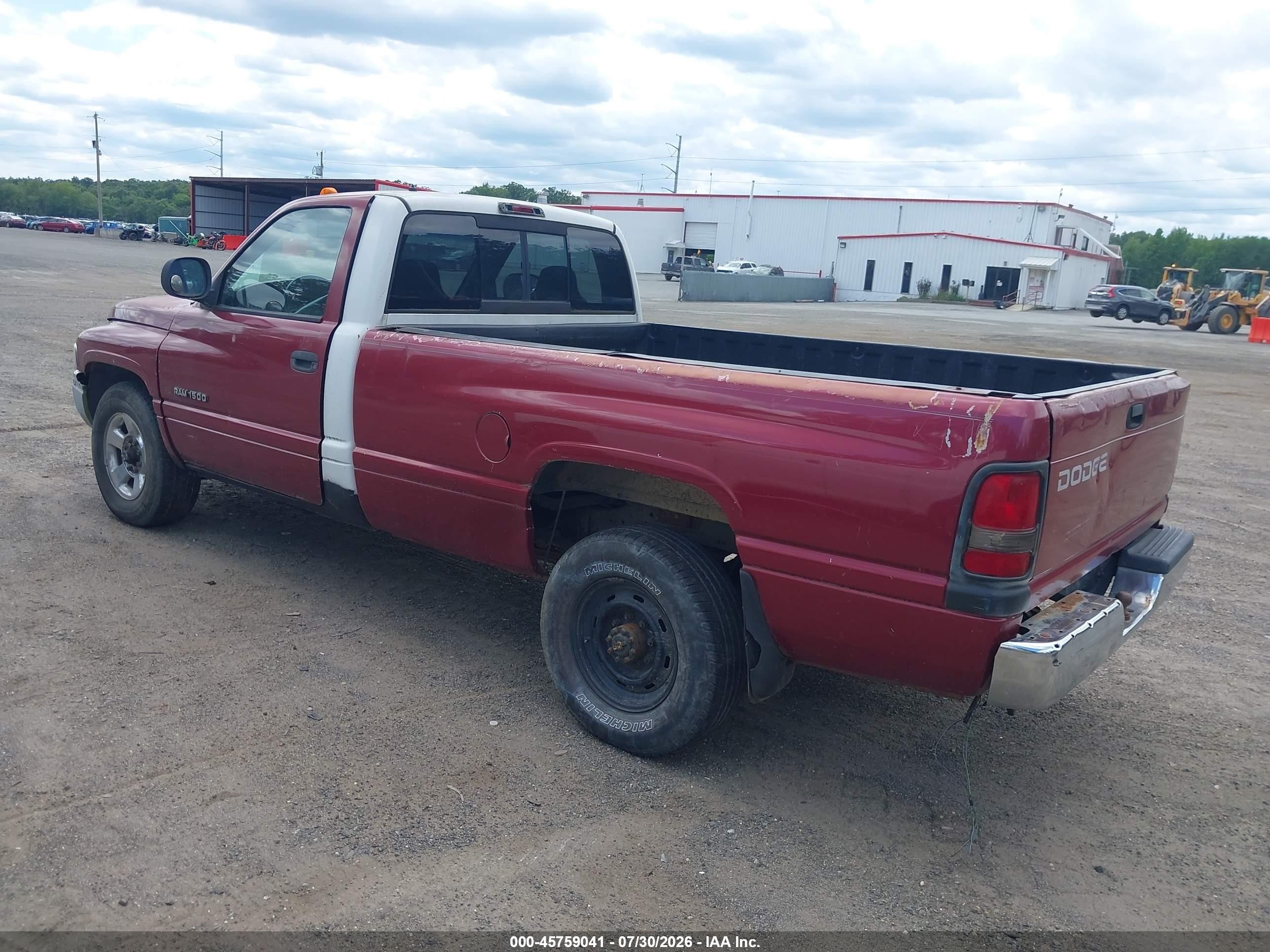 1998 Dodge Ram Br2500  Cab St Red vin: 3B6KC26D1WM220053