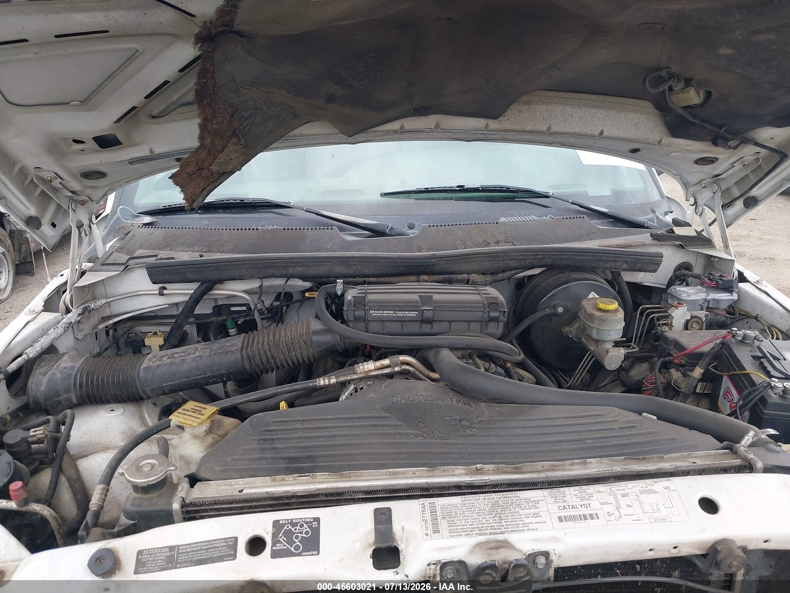 2001 Dodge Ram 2500 St Белый vin: 3B6KC26Z81M270940