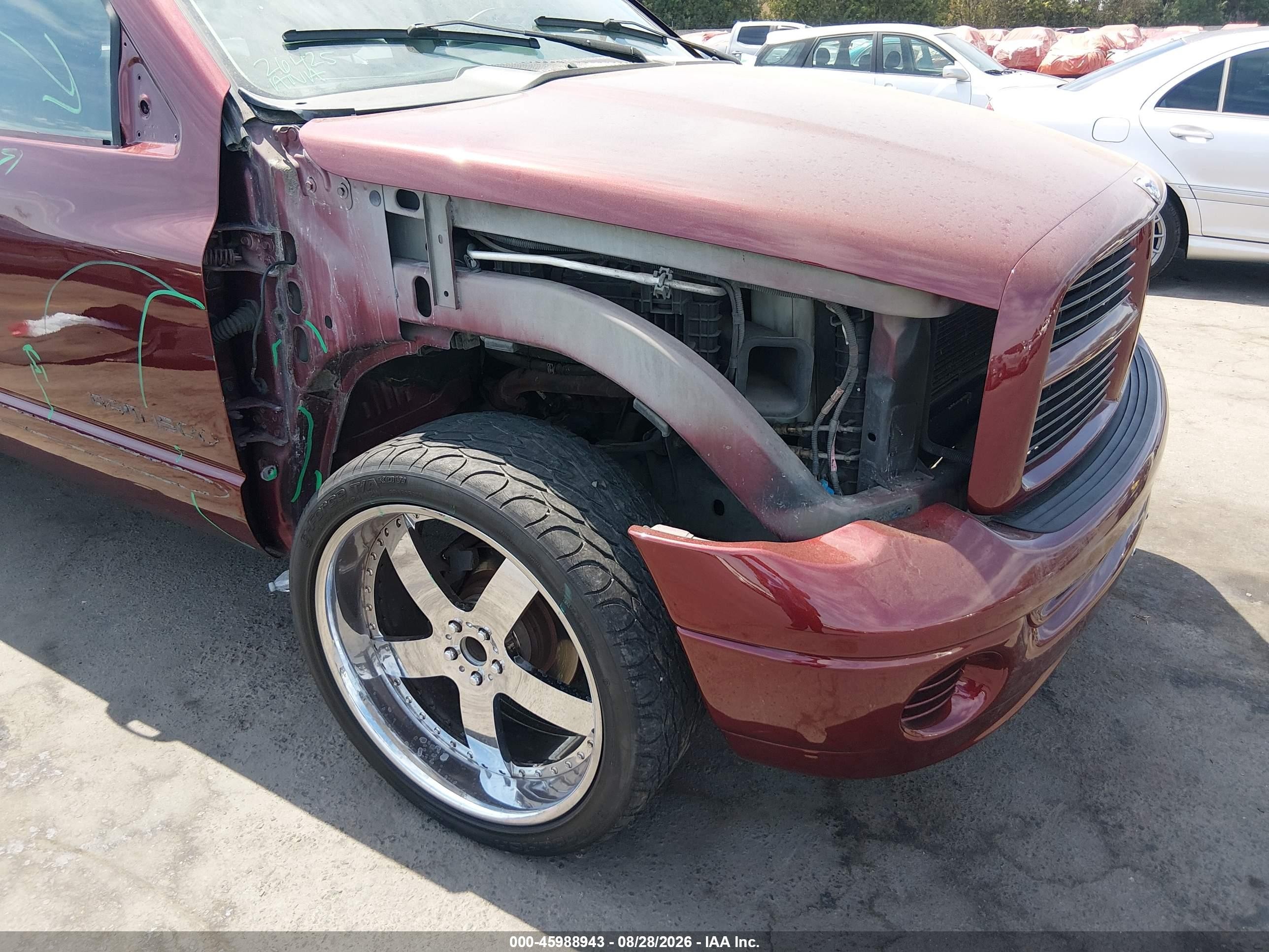 2002 Dodge Ram 1500 St Burgundy vin: 3B7HA18N32G100310