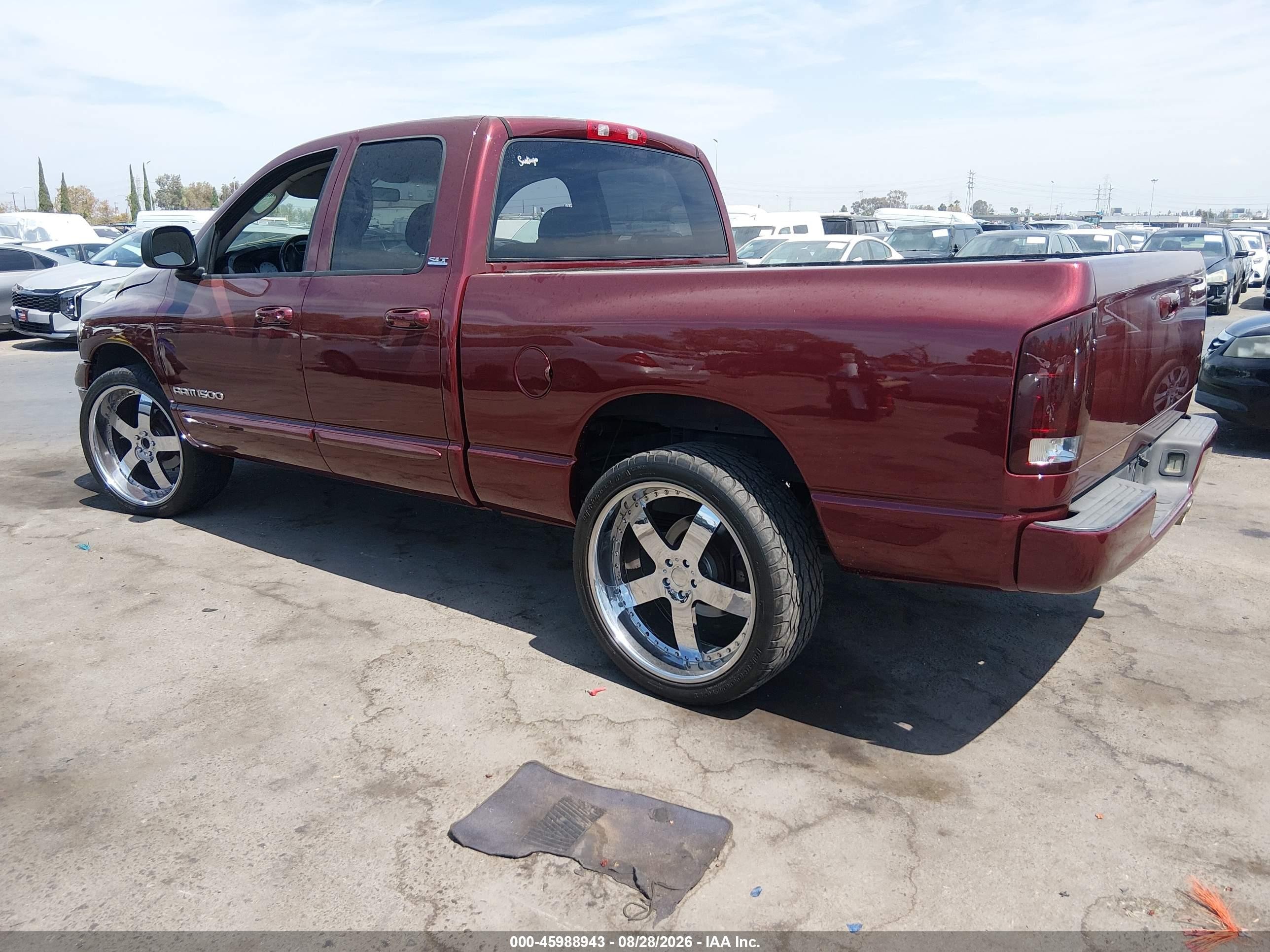 2002 Dodge Ram 1500 St Burgundy vin: 3B7HA18N32G100310