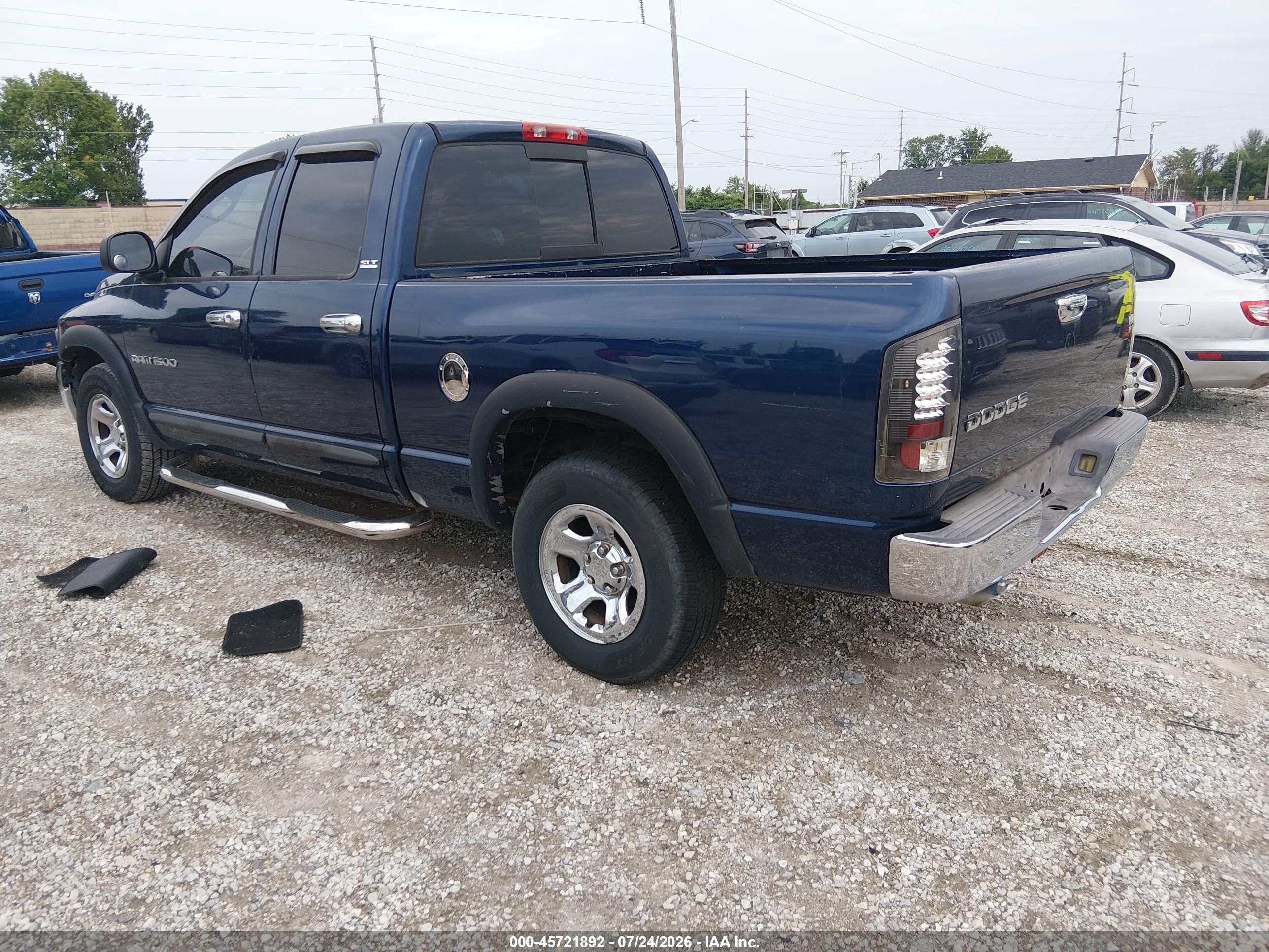 2002 Dodge Ram 1500 St Blue vin: 3B7HA18N32G101294