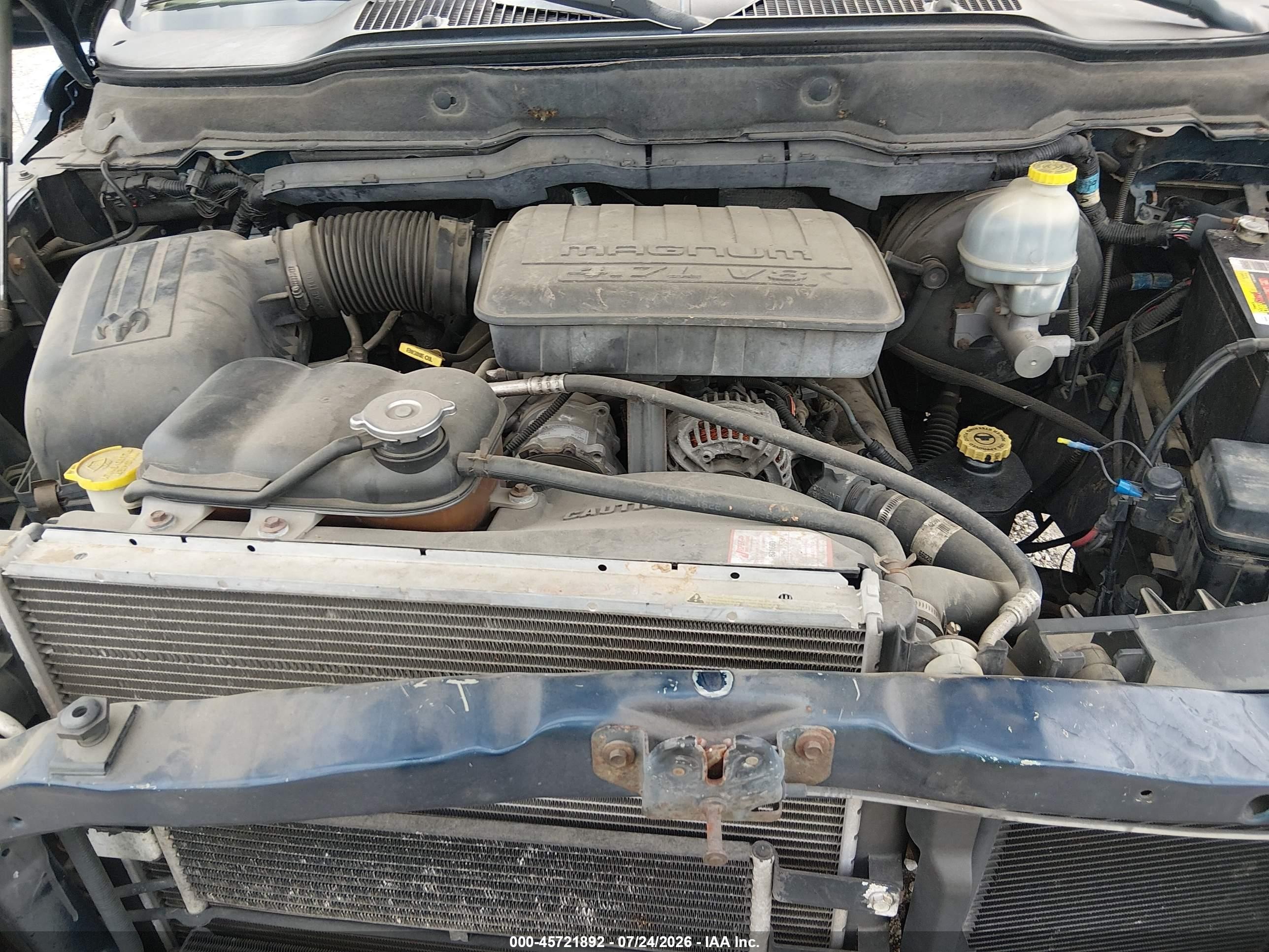 2002 Dodge Ram 1500 St Blue vin: 3B7HA18N32G101294
