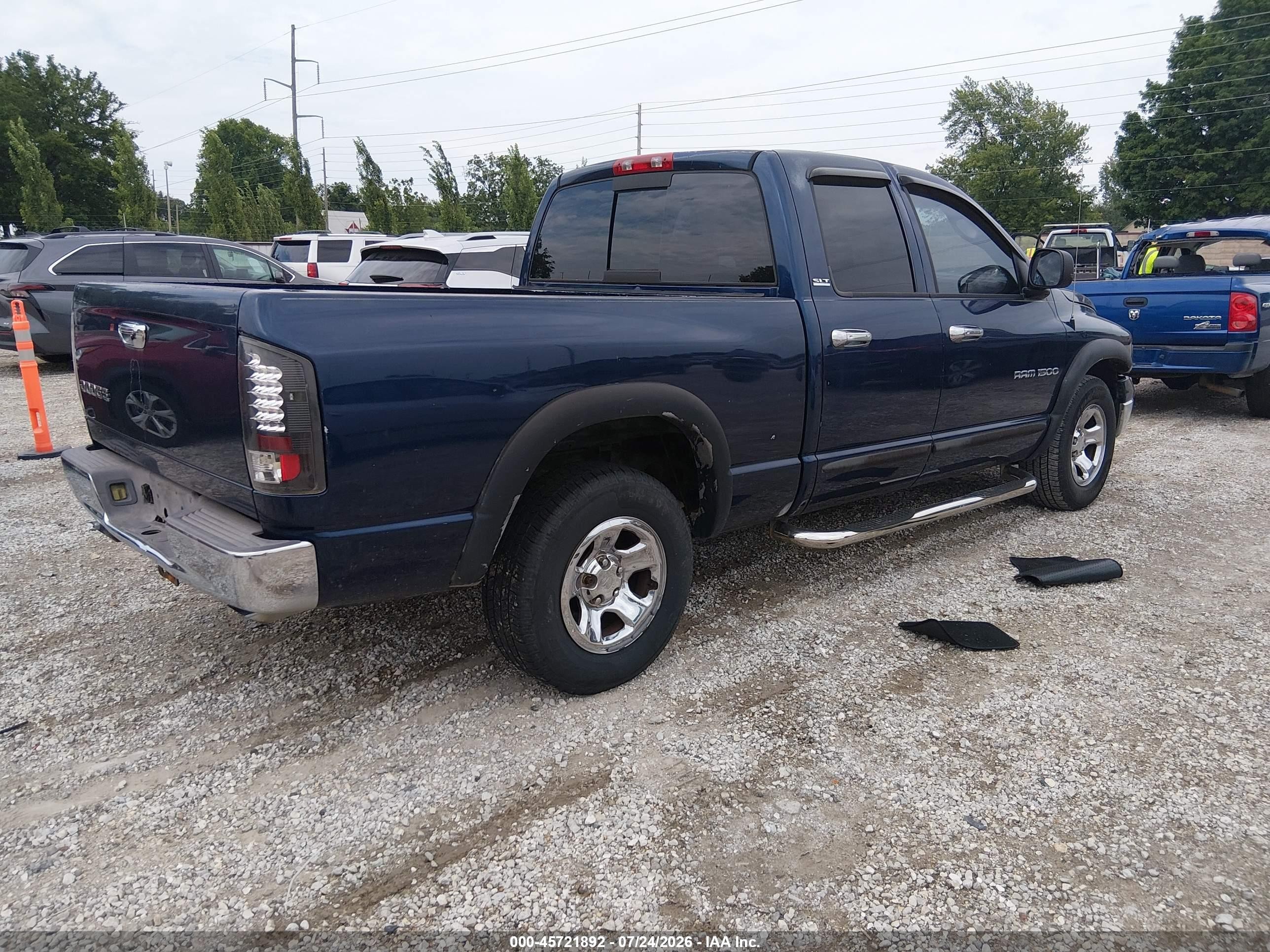 2002 Dodge Ram 1500 St Blue vin: 3B7HA18N32G101294