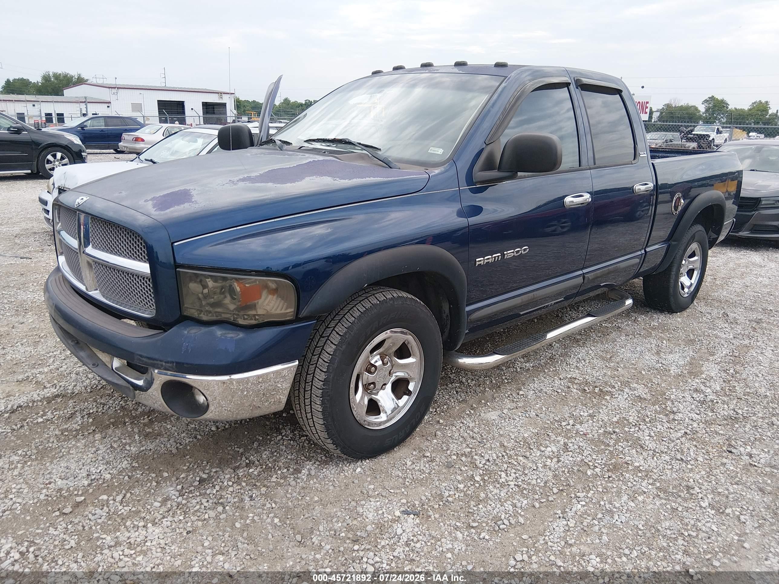 2002 Dodge Ram 1500 St Blue vin: 3B7HA18N32G101294