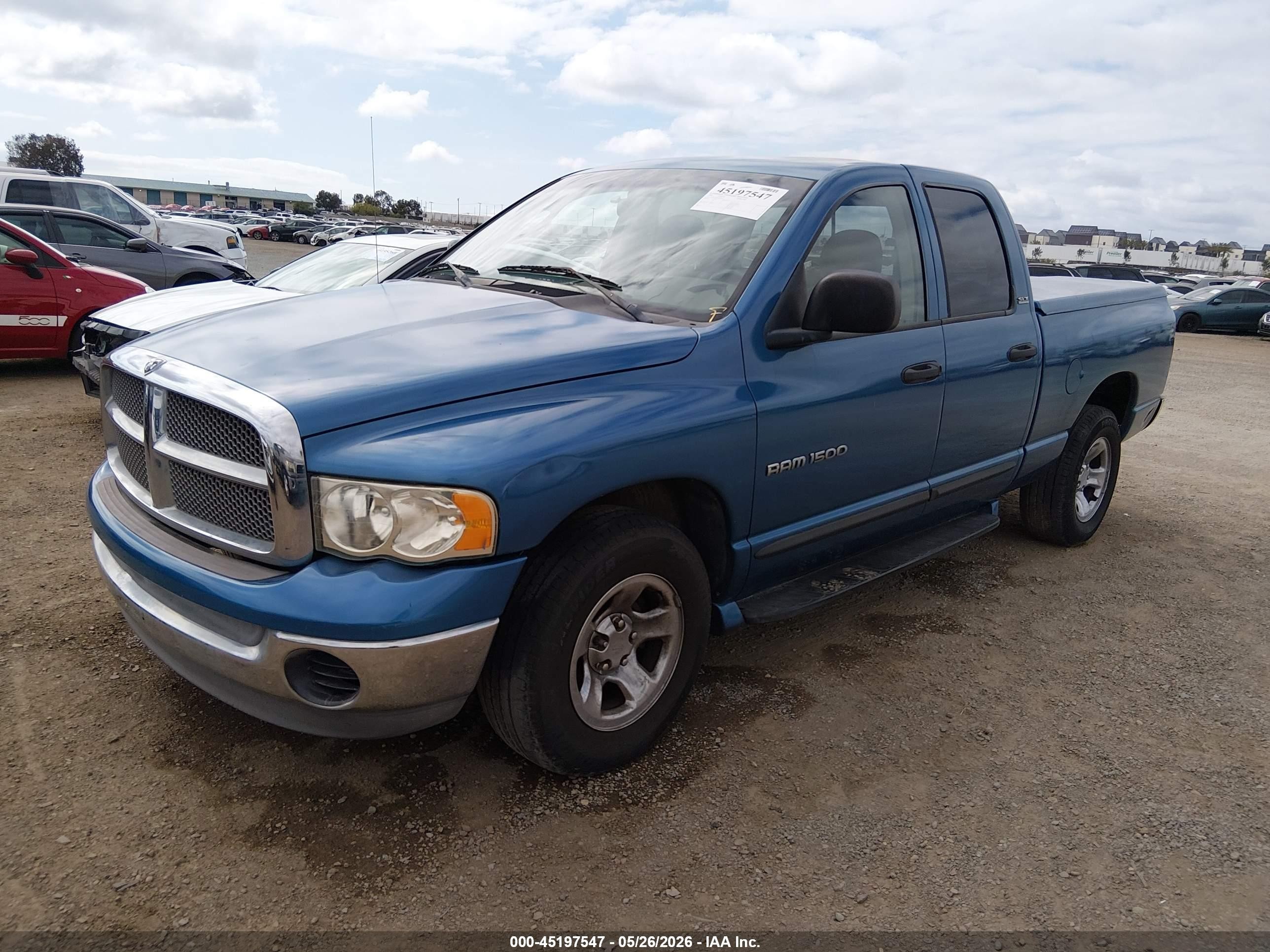 2002 Dodge Ram 1500 St Blue vin: 3B7HA18NX2G106217