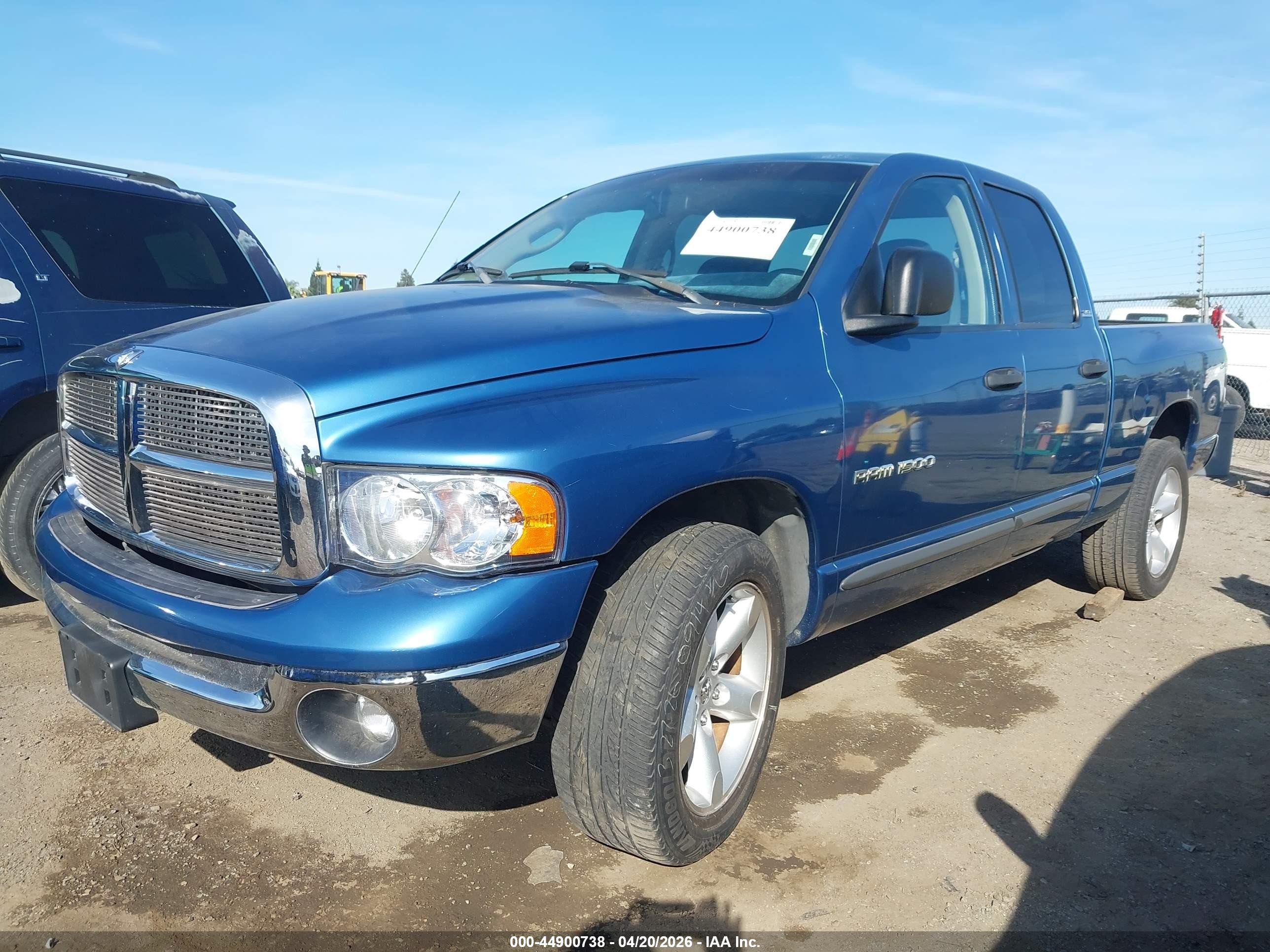 2002 Dodge Ram 1500 St Blue vin: 3B7HA18NX2G107822