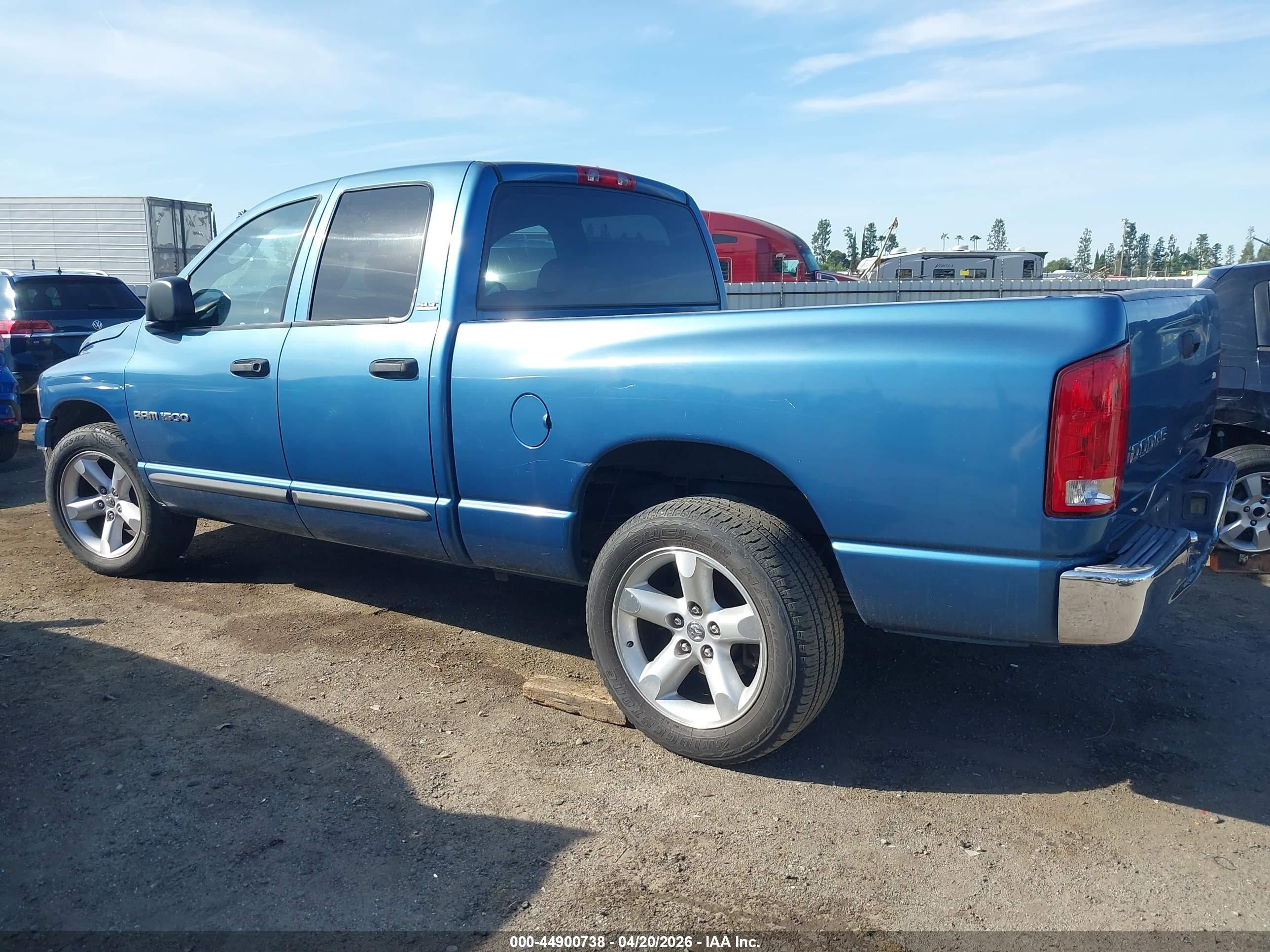 2002 Dodge Ram 1500 St Blue vin: 3B7HA18NX2G107822