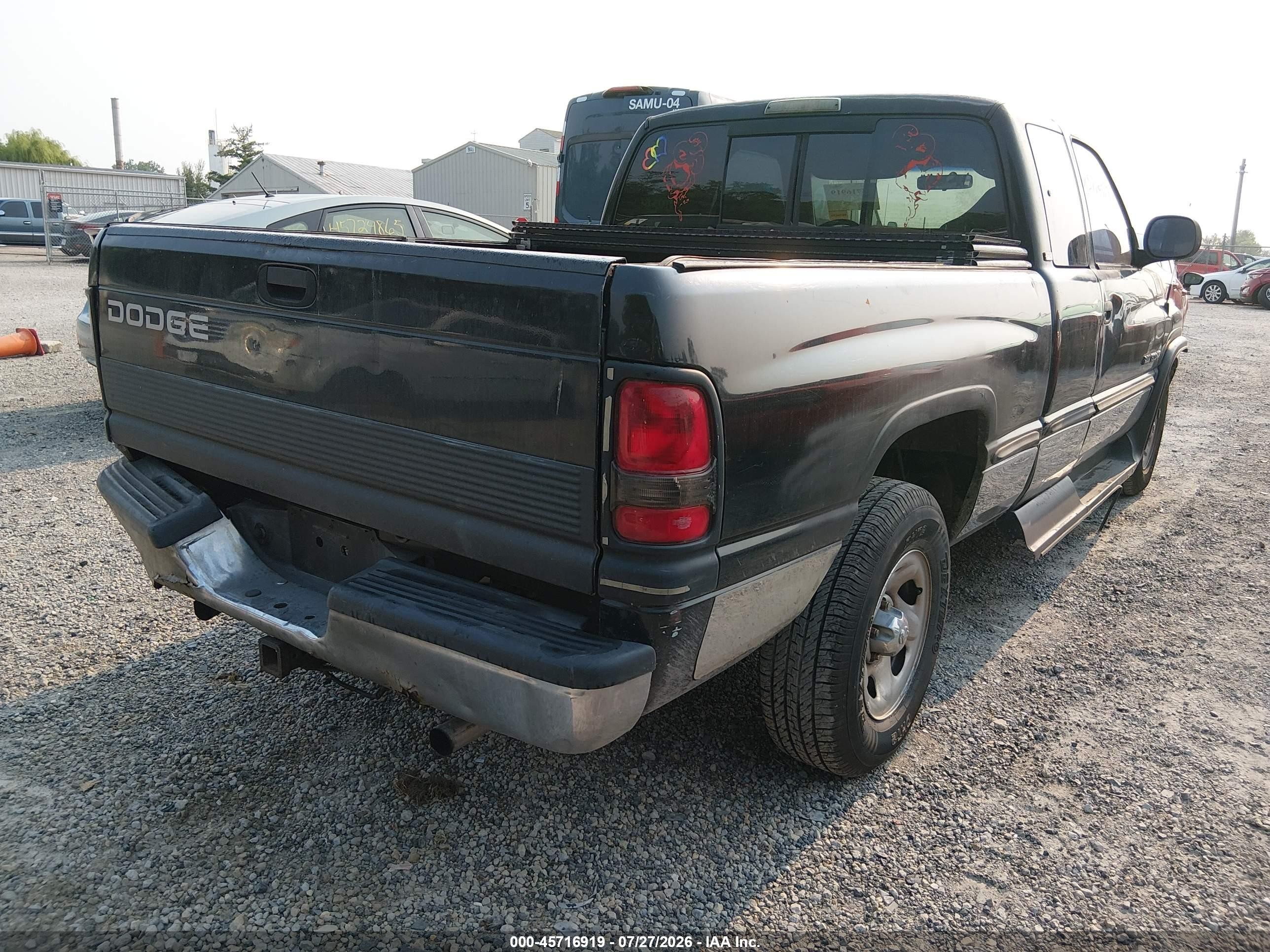 1999 Dodge Ram 1500 St Black vin: 3B7HC12Y7XG100024