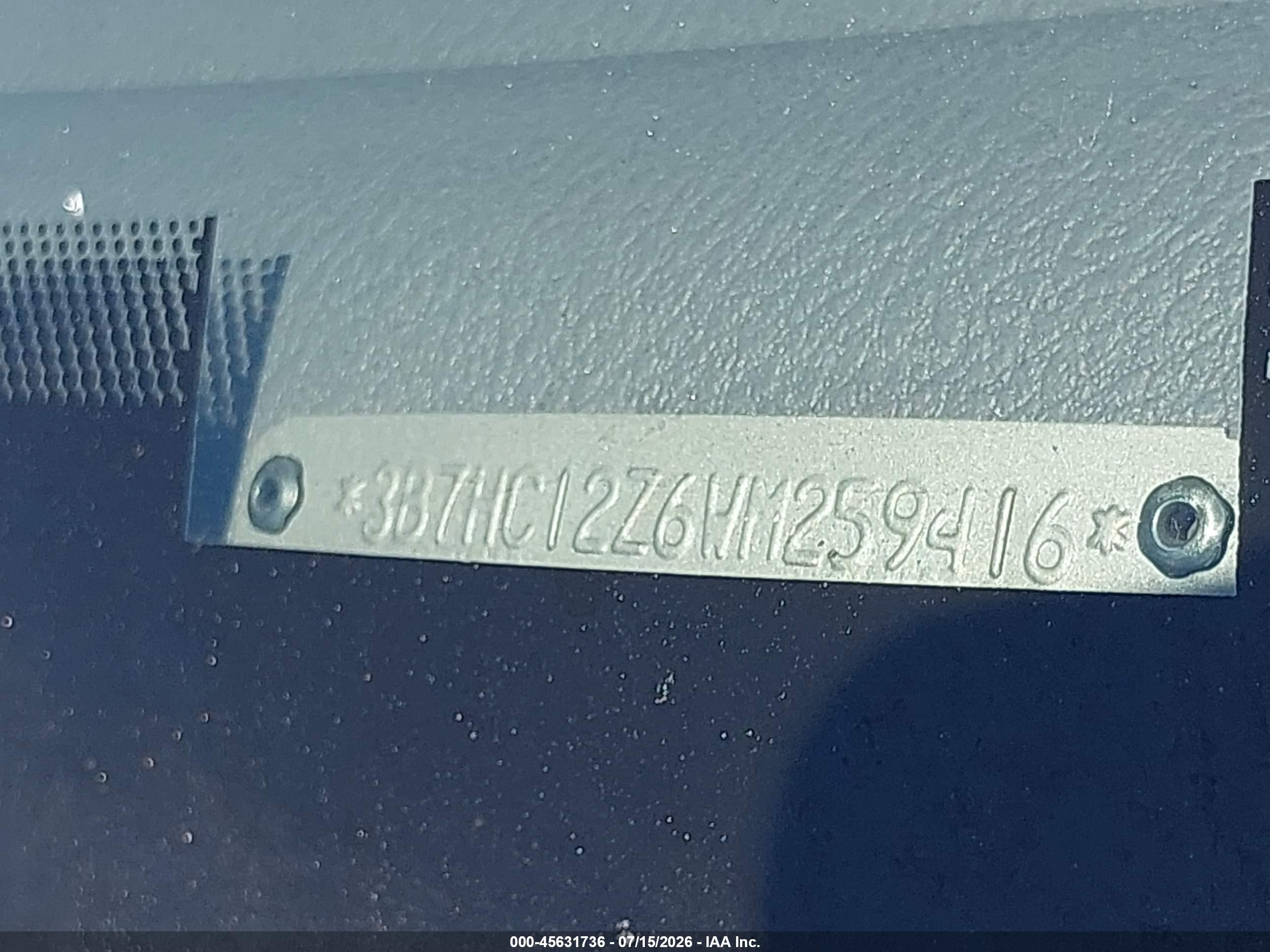 1998 Dodge Ram 1500 St Синий vin: 3B7HC12Z6WM259416