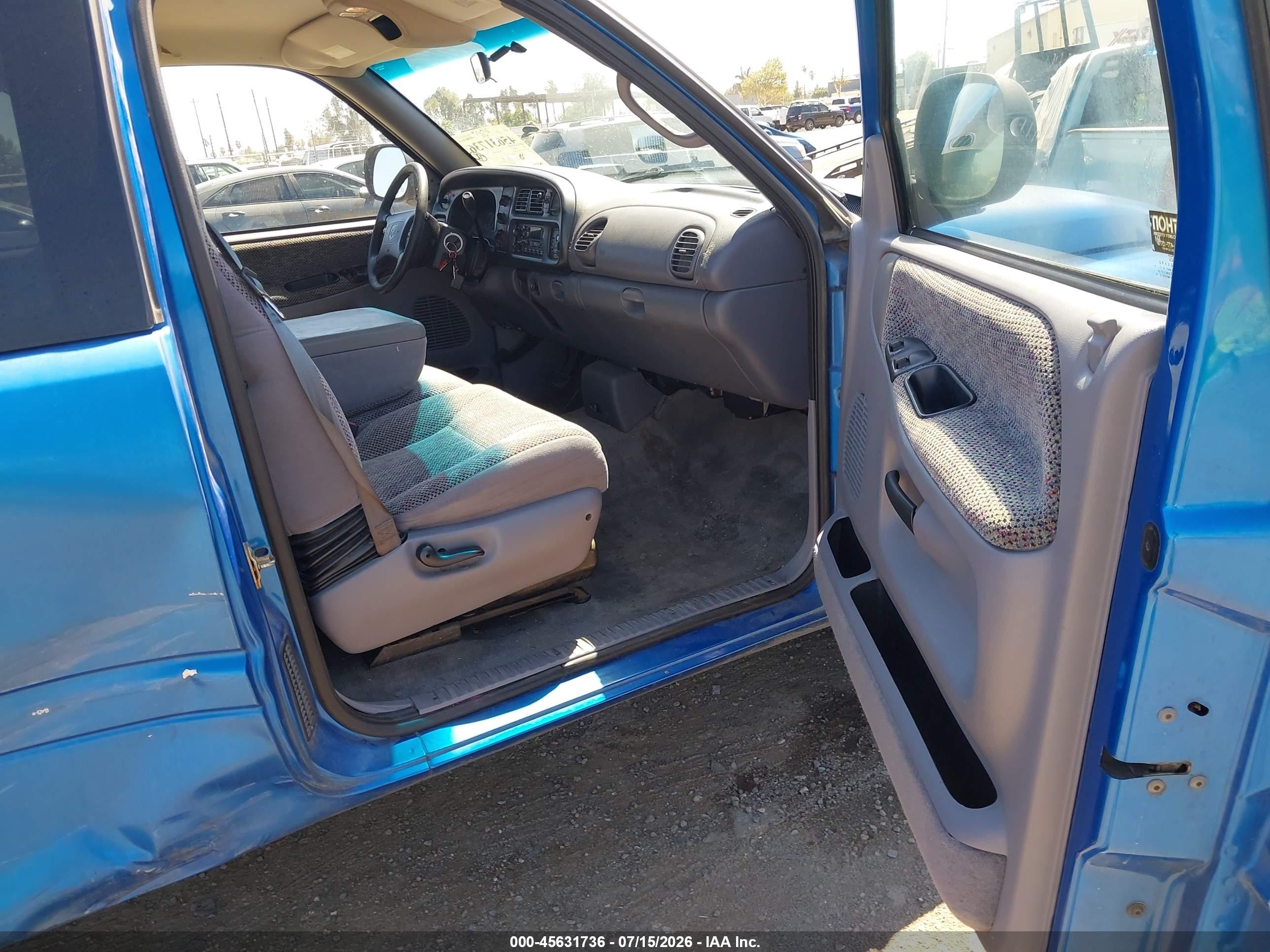 1998 Dodge Ram 1500 St Синий vin: 3B7HC12Z6WM259416