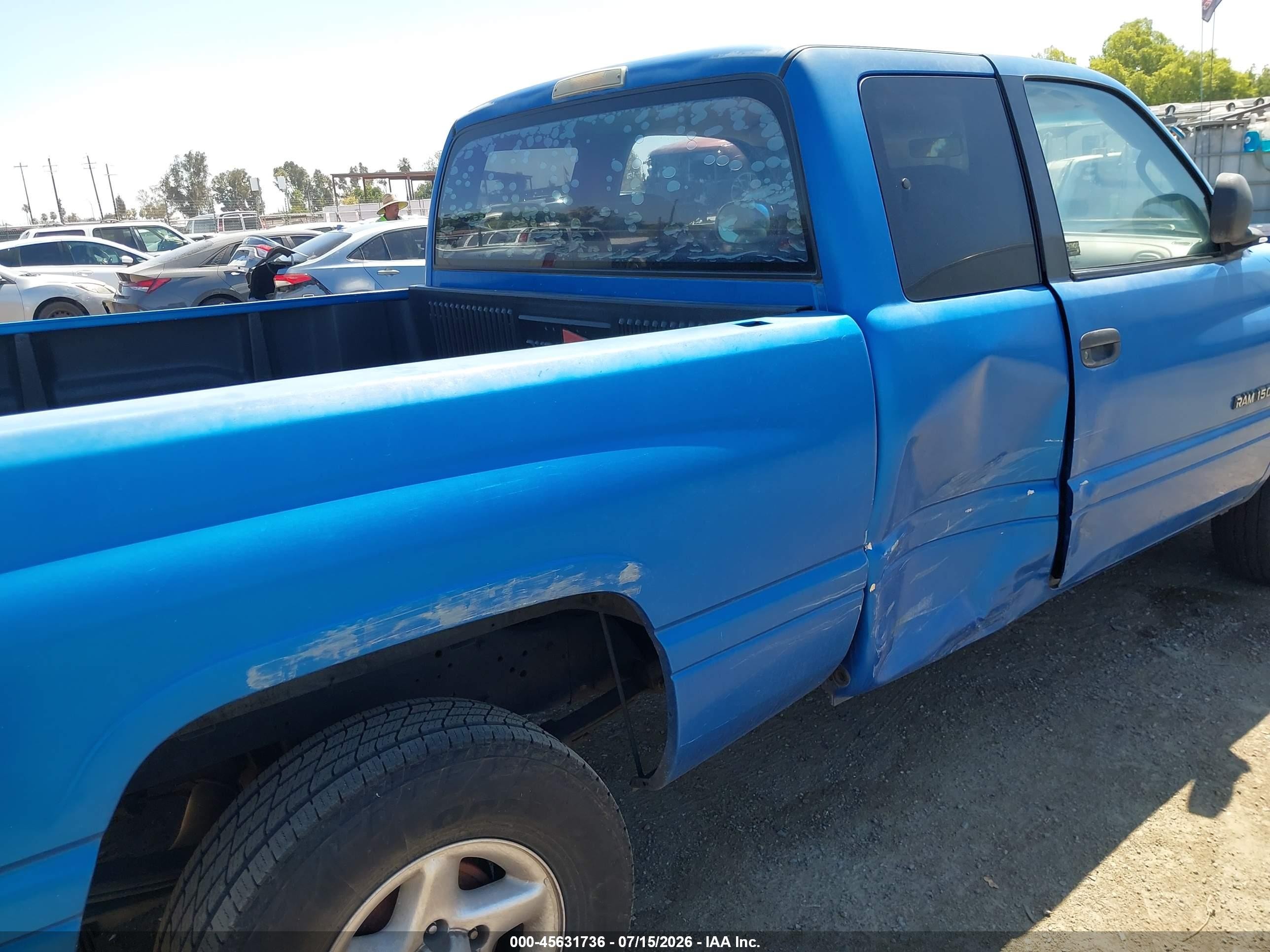 1998 Dodge Ram 1500 St Синий vin: 3B7HC12Z6WM259416