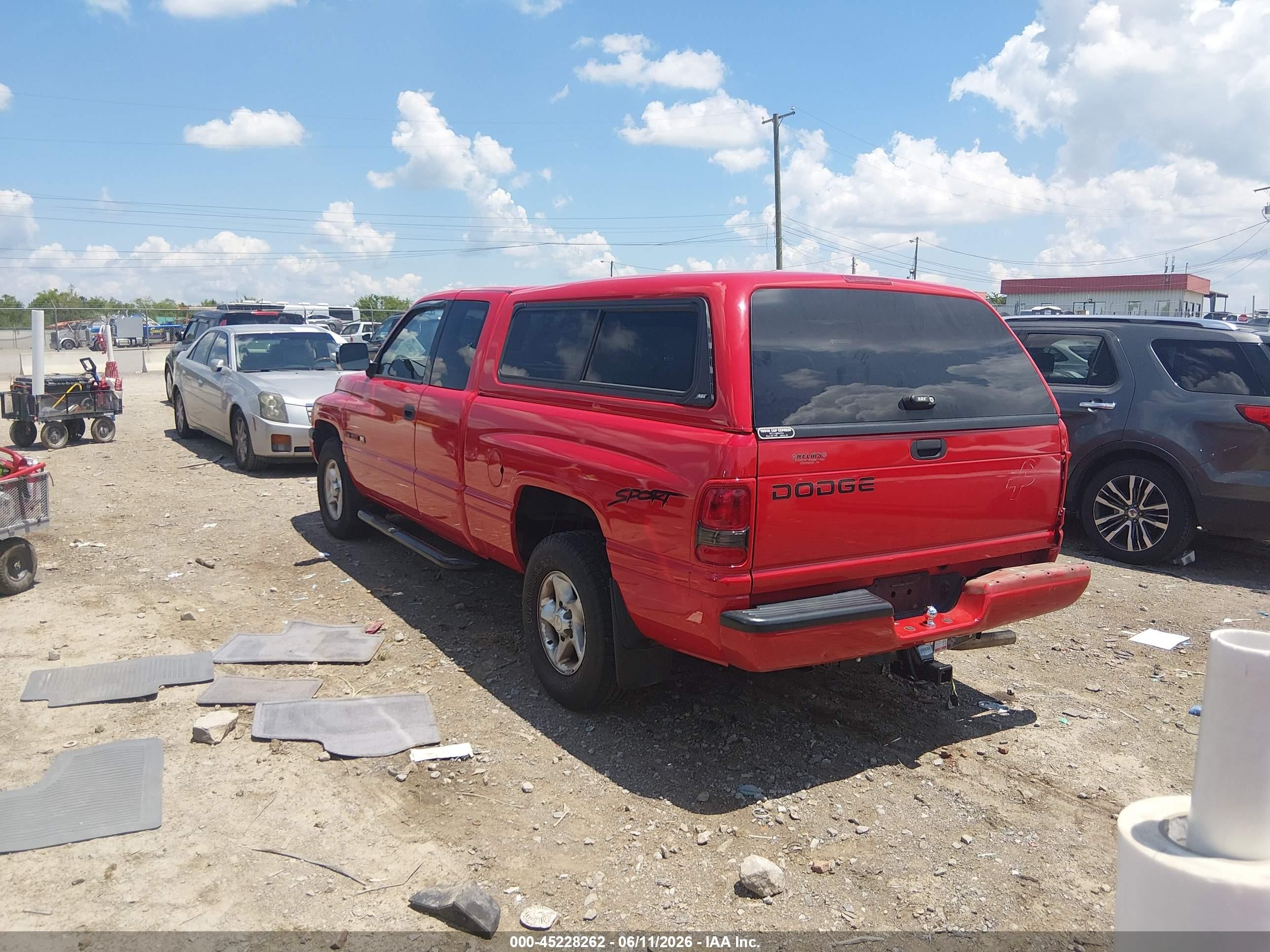 1997 Dodge Ram 1500 St Red vin: 3B7HC13Y0VG716286