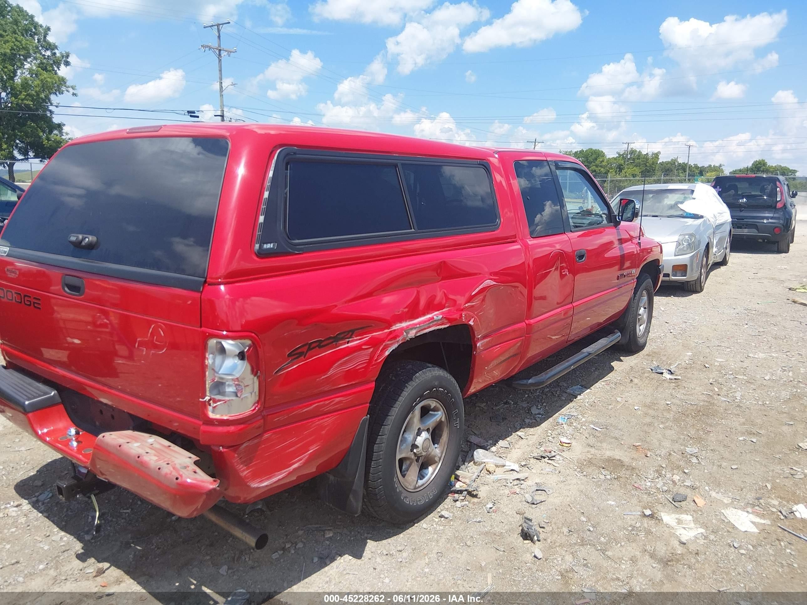 1997 Dodge Ram 1500 St Red vin: 3B7HC13Y0VG716286