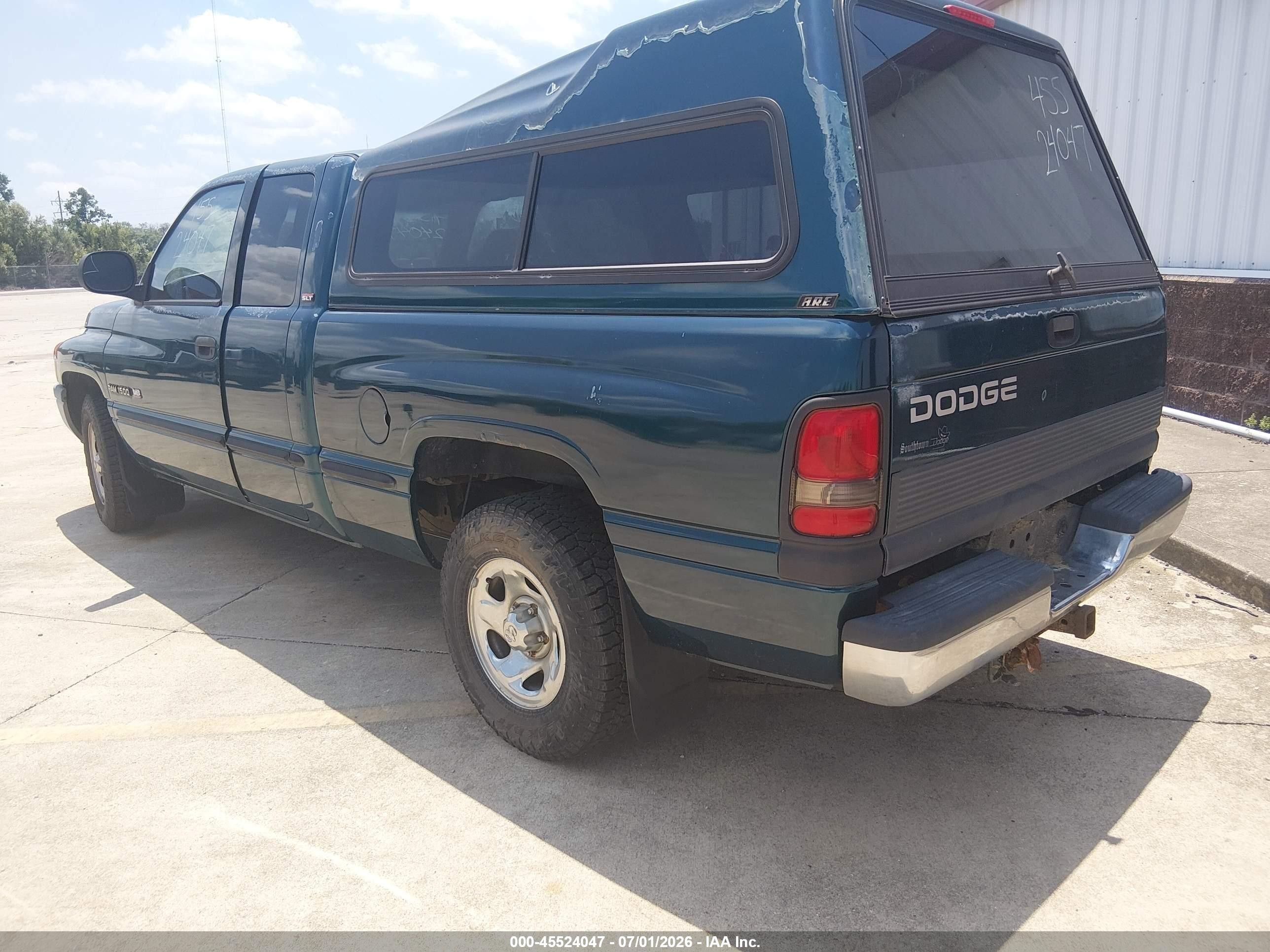 1998 Dodge Ram 1500 St Green vin: 3B7HC13Y0WG231020