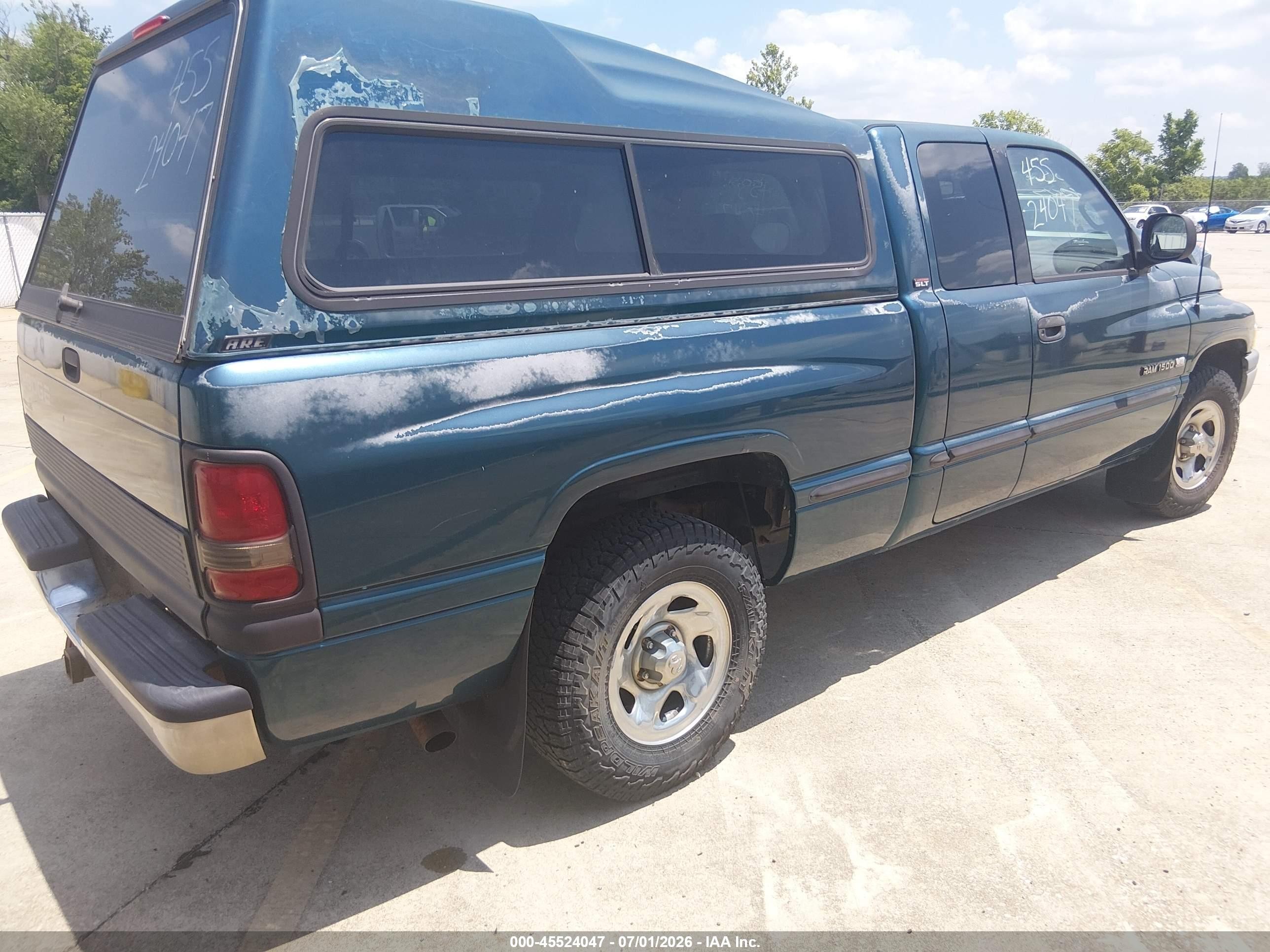 1998 Dodge Ram 1500 St Green vin: 3B7HC13Y0WG231020